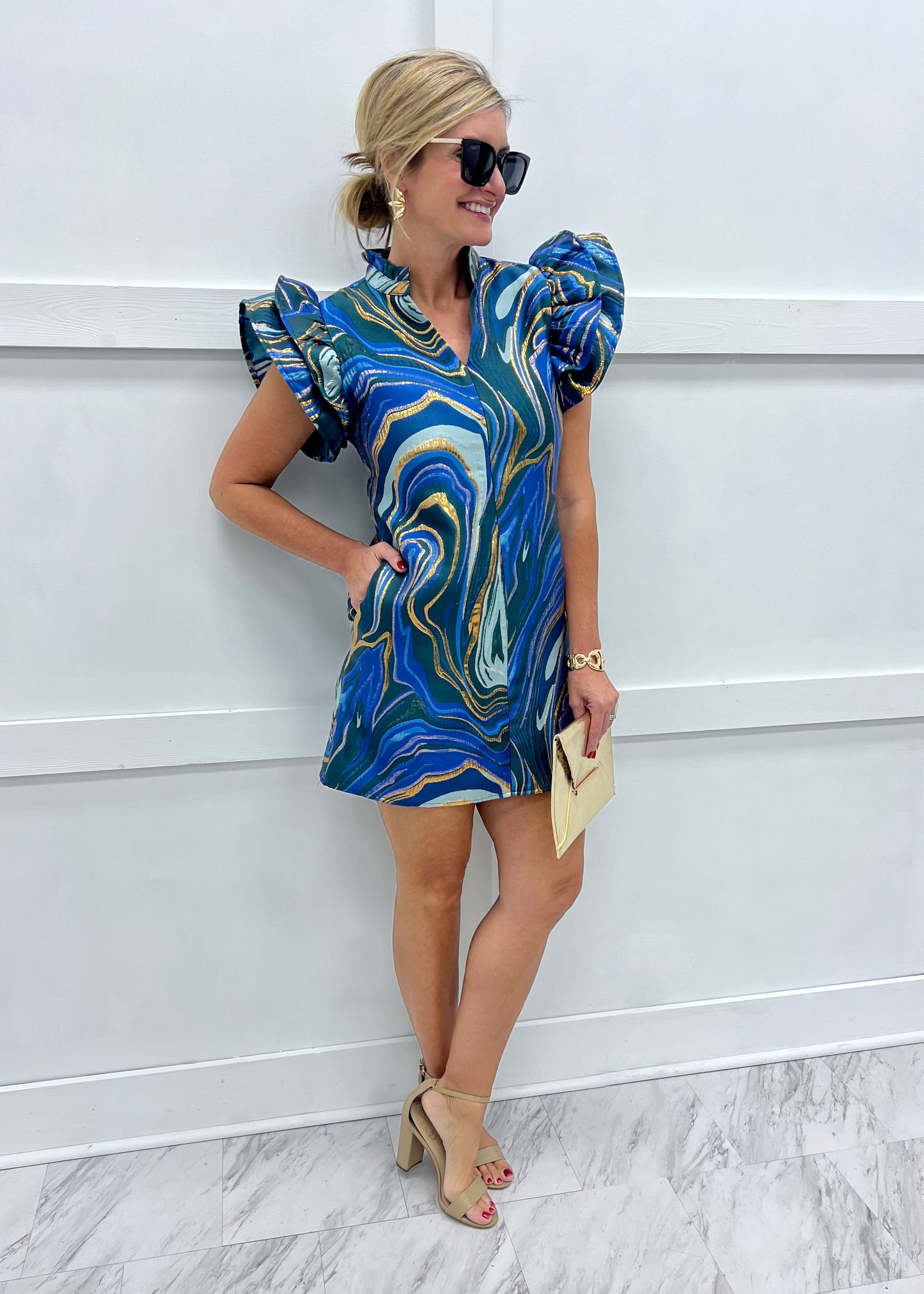 Inspired Dress (Blue Mix)