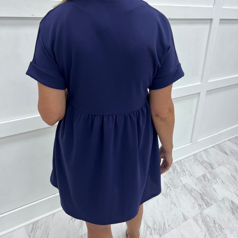 
                  
                    Sonoma Navy Blue V.Neck Dress
                  
                