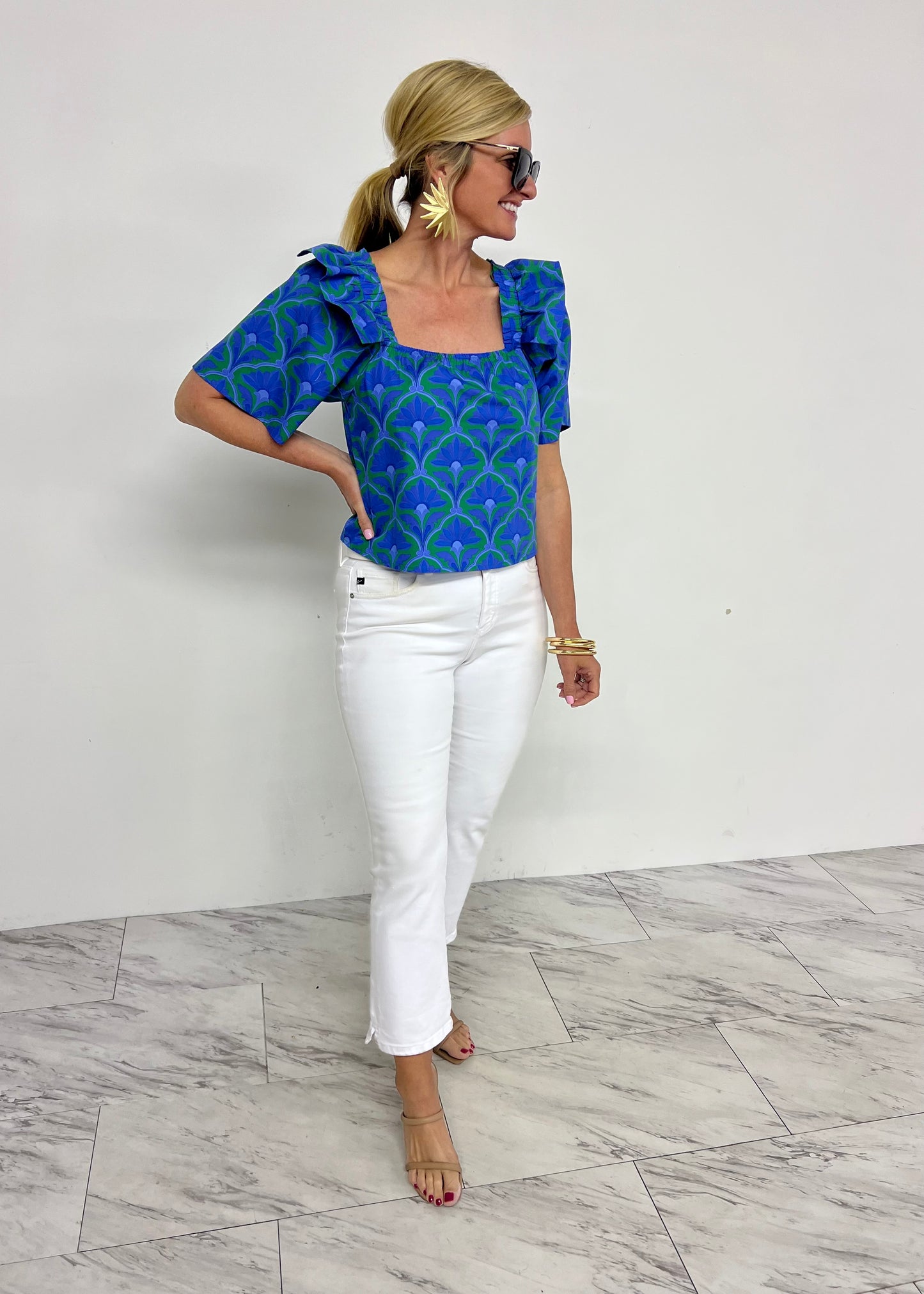 Solaire Print Top