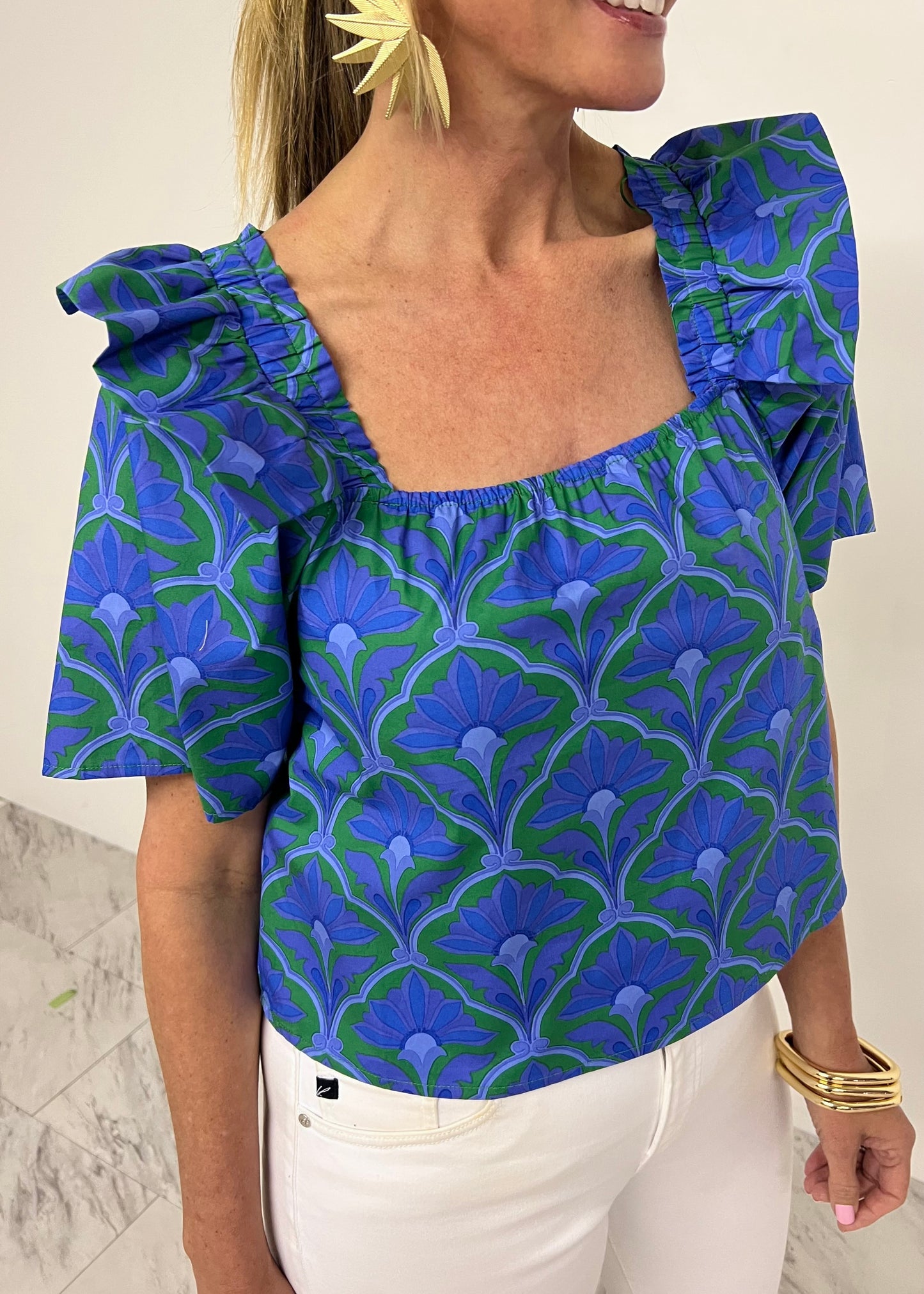 Solaire Print Top