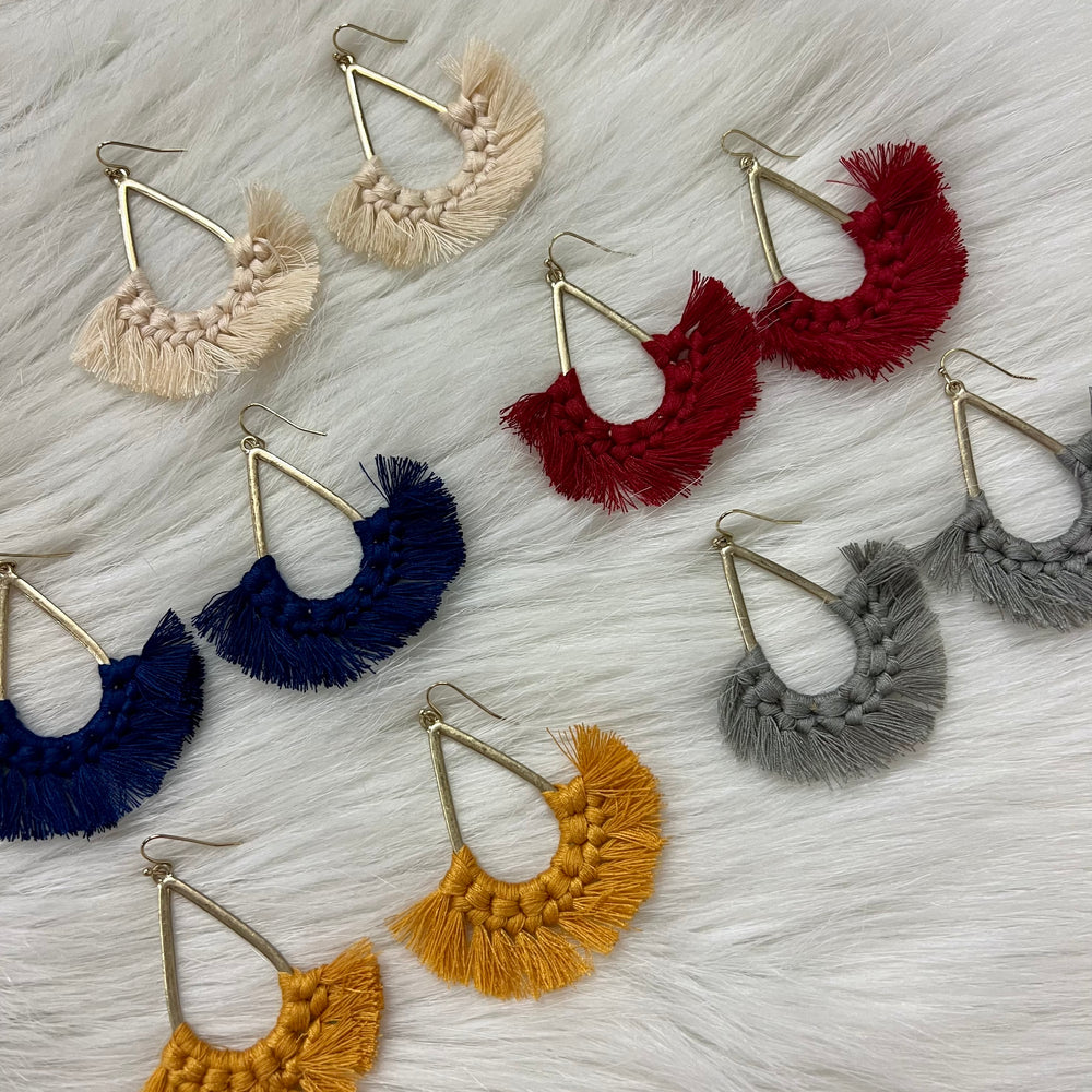 
                  
                    Fallon Fringe Earrings - FINAL SALE
                  
                