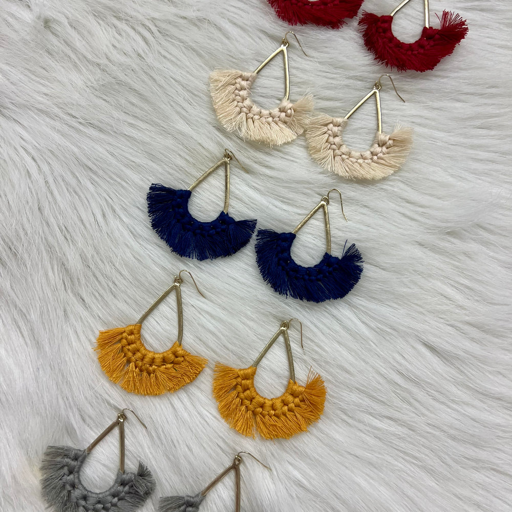 
                  
                    Fallon Fringe Earrings - FINAL SALE
                  
                