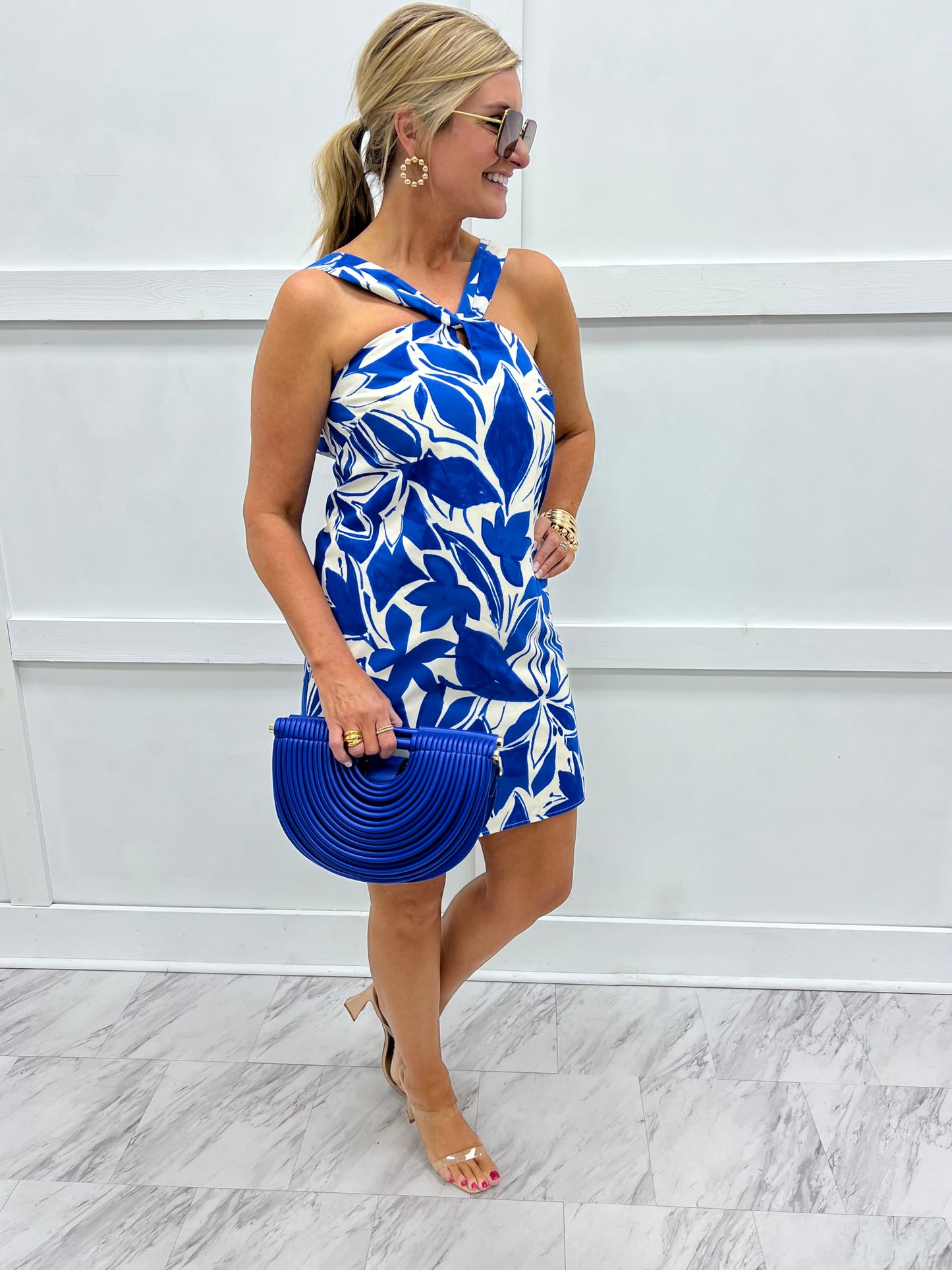 Tropical Twist Halter Dress