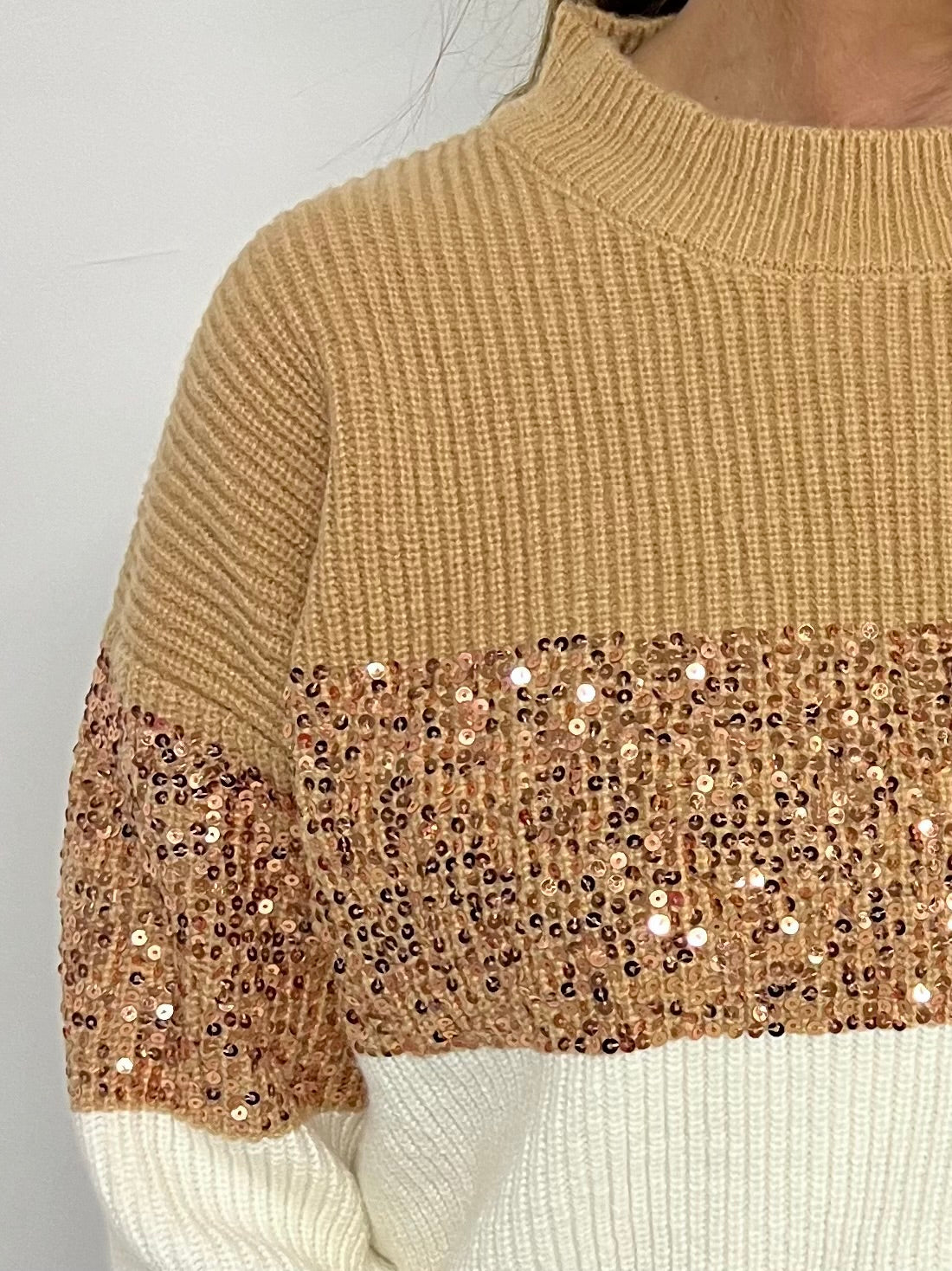 Falling For You Sequin Sweater