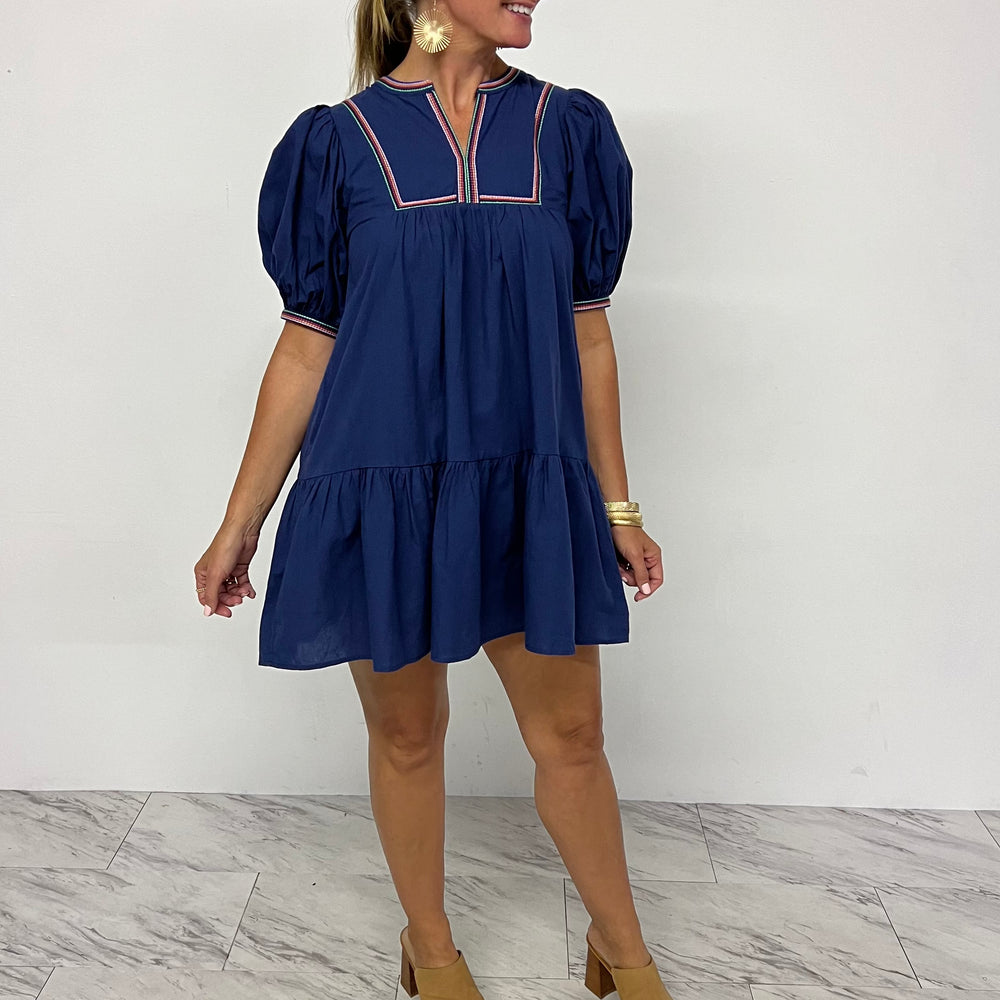 Tiana Dress (Navy)