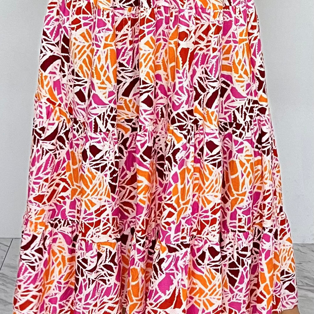 Madrid Print Maxi Dress