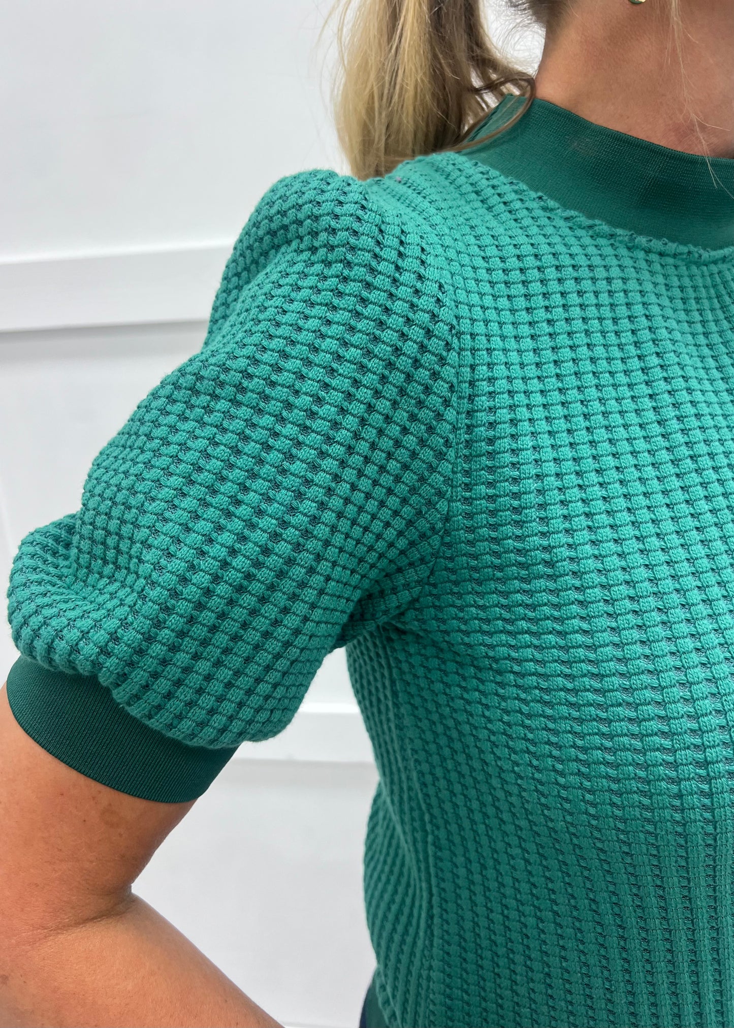 Valle Textured Knit Top