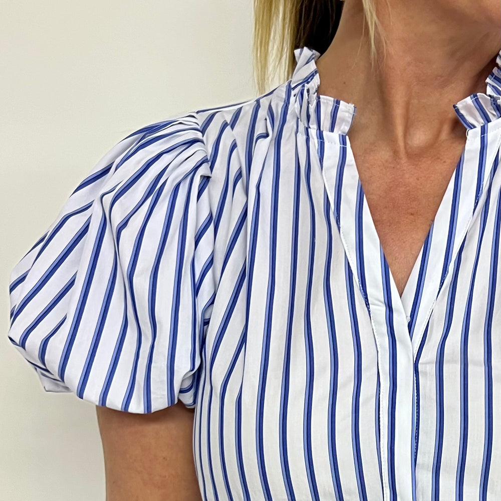 
                  
                    Covington Stripe + Button Front Top
                  
                