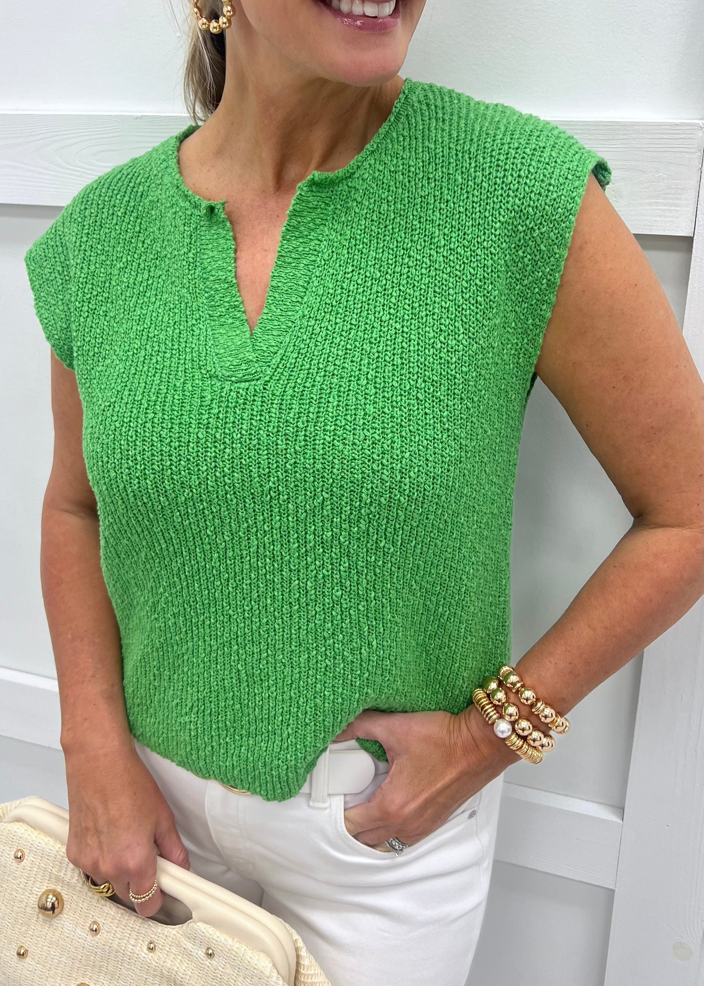 Lillian Green Sweater Top