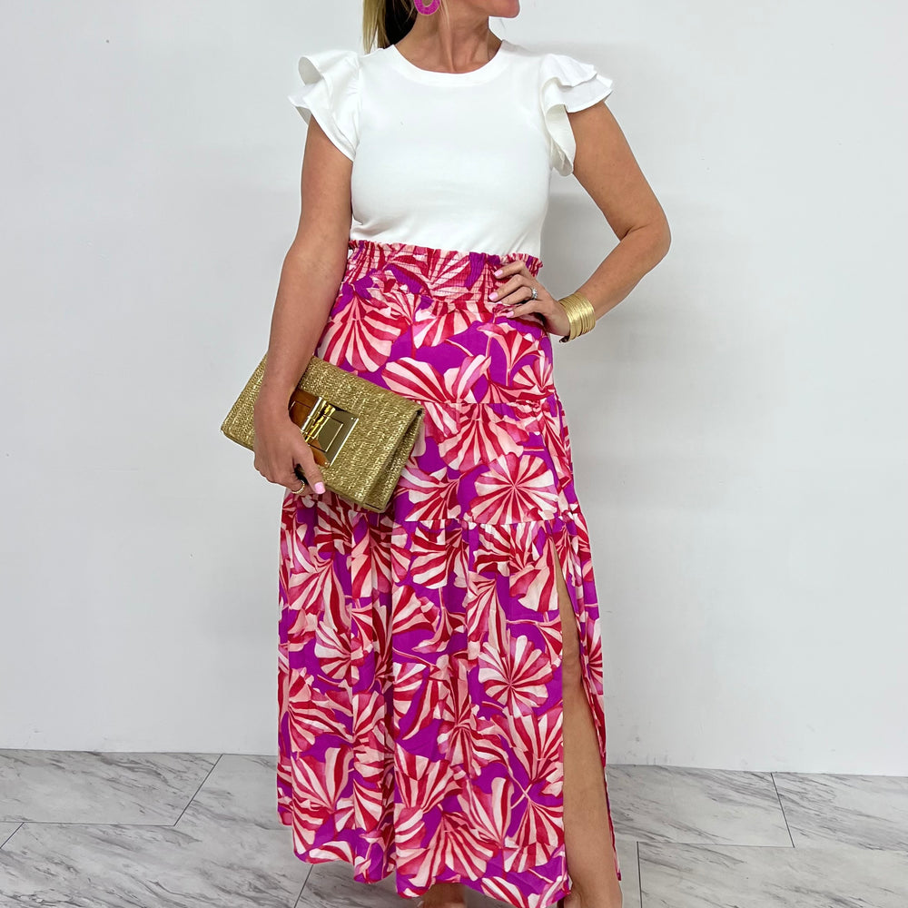 Ellie Pinwheel Print Skirt