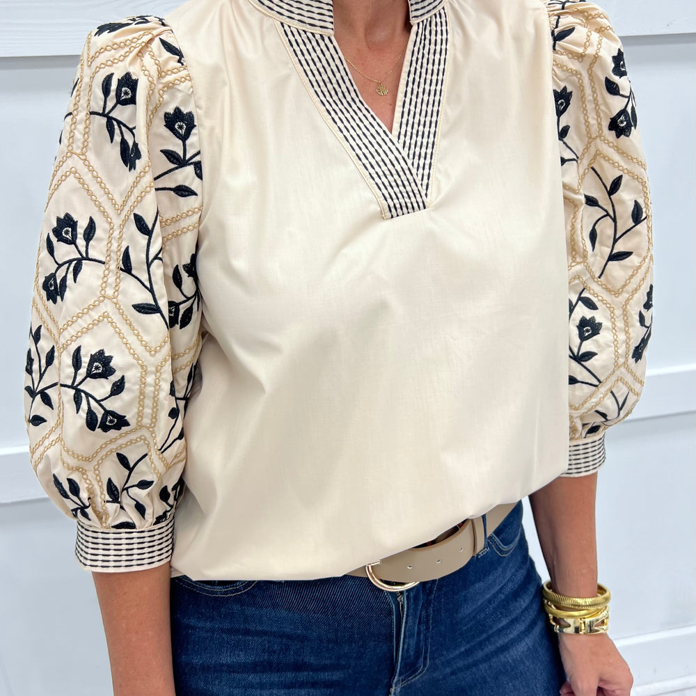 Layla Embroidered Top