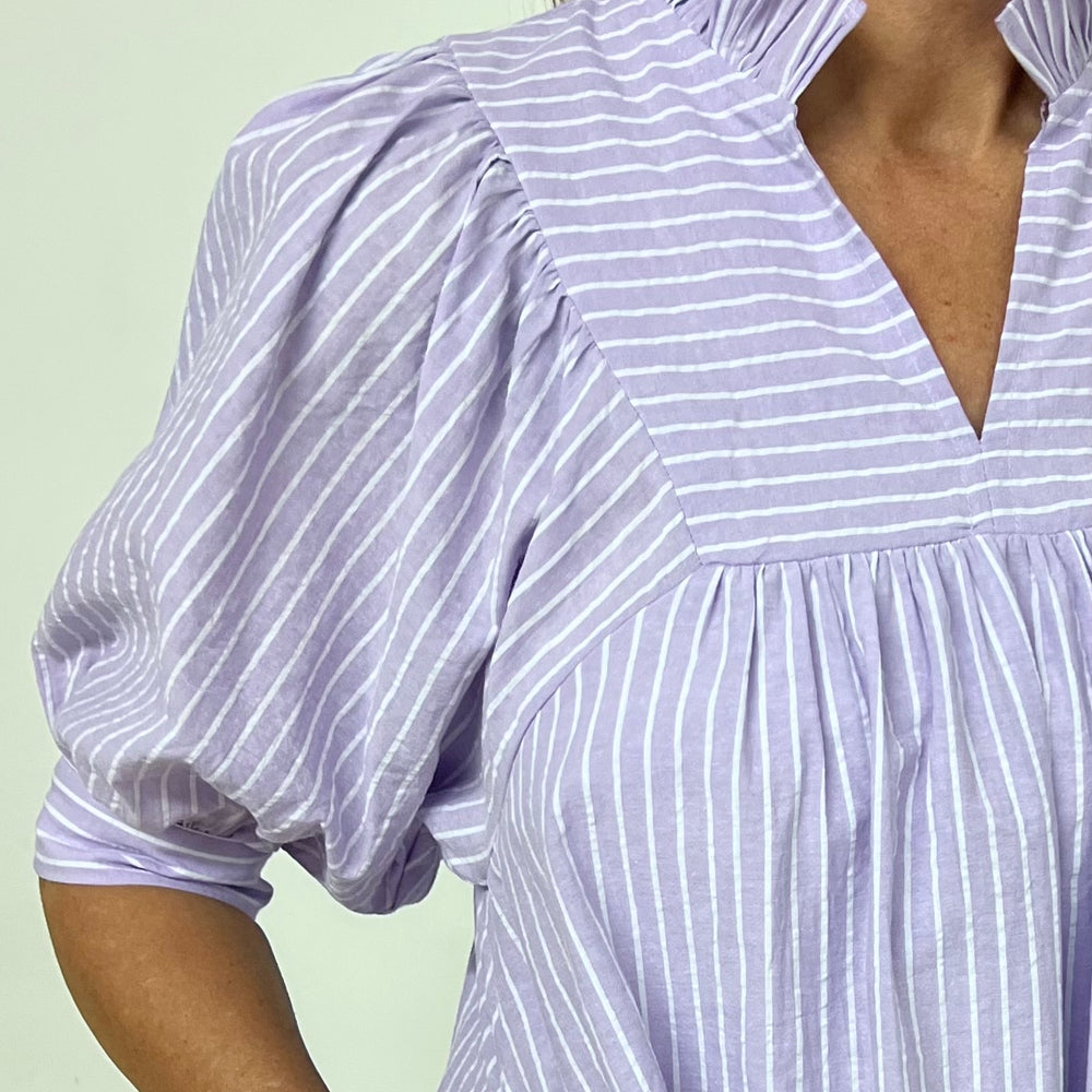 
                  
                    Calloway Lavender Stripe Dress
                  
                