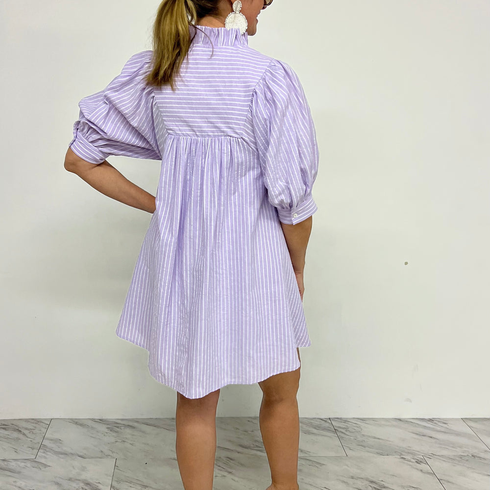 Calloway Lavender Stripe Dress