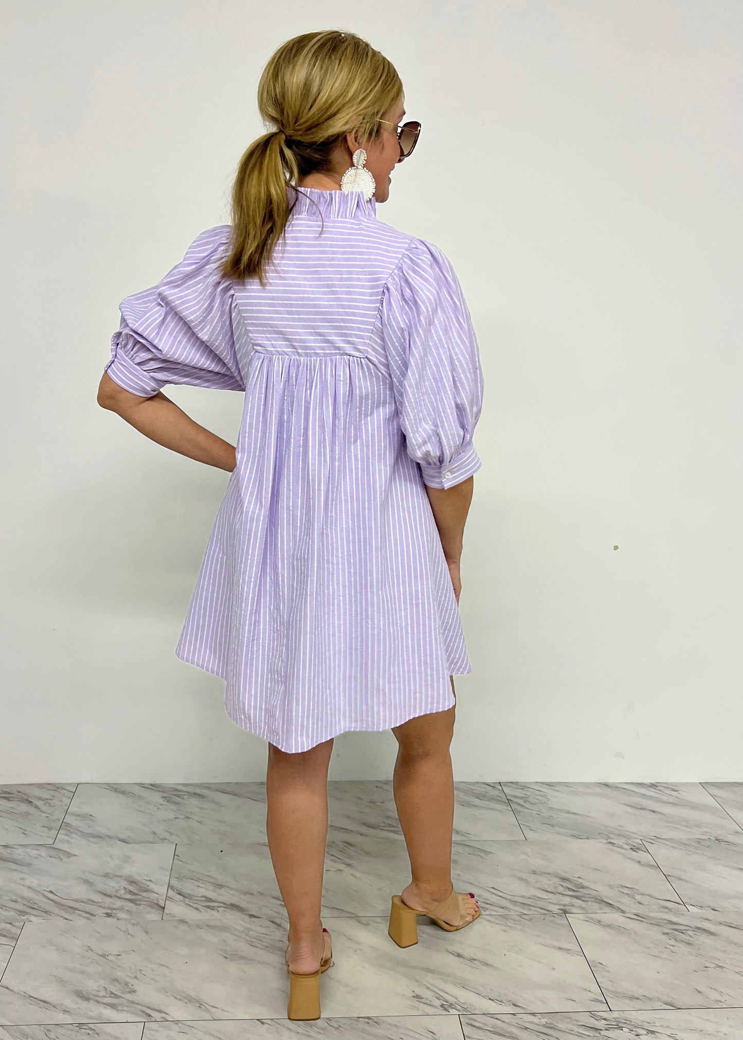 Calloway Lavender Stripe Dress