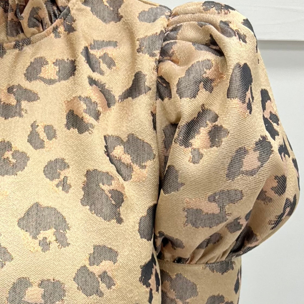 Fierce + Festive Leopard Top (Gold)