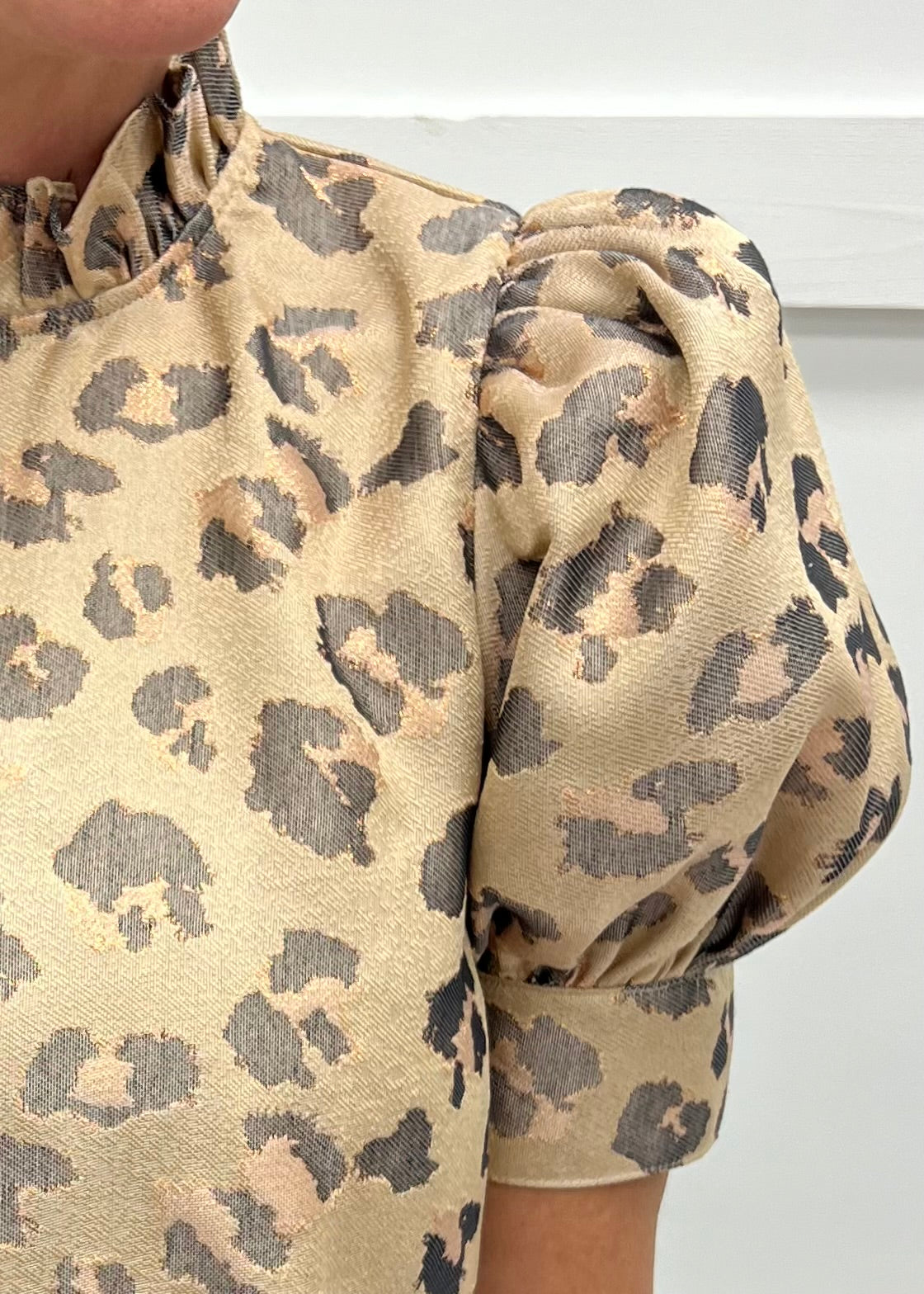 Fierce + Festive Leopard Top (Gold)