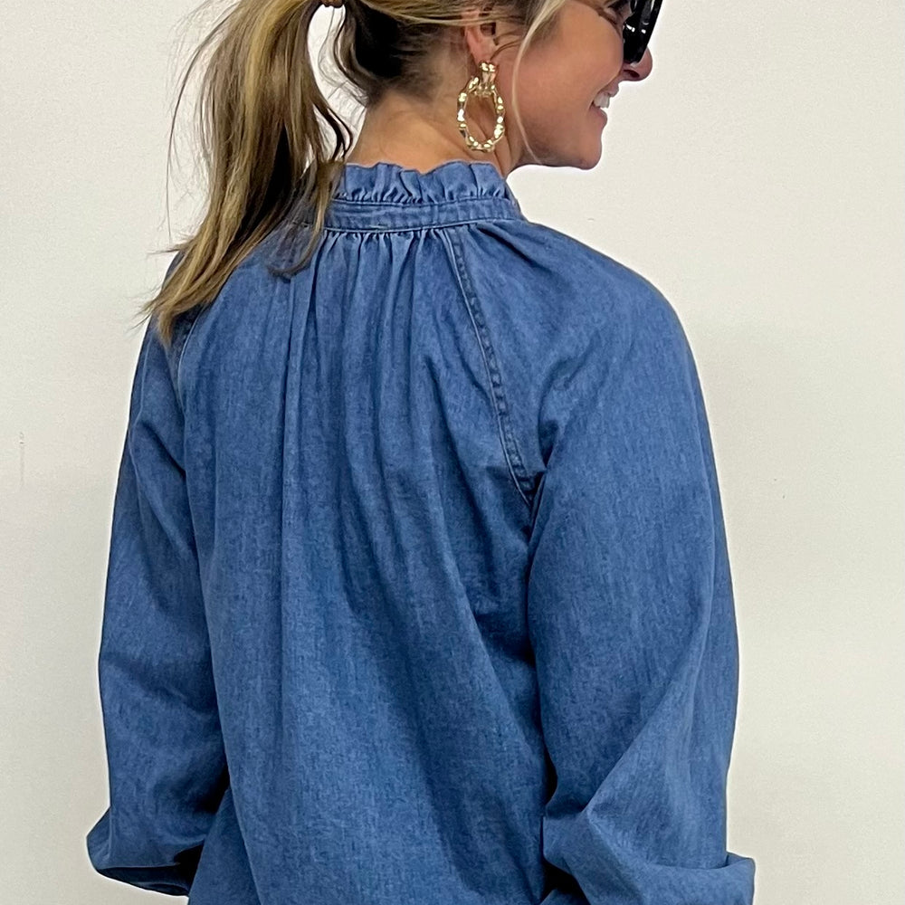 
                  
                    Dixie Denim Button Front Top
                  
                