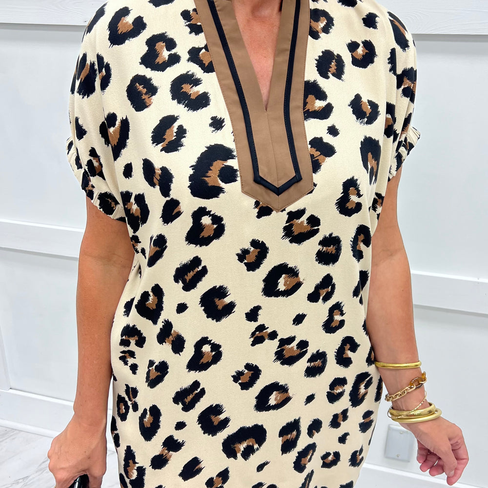 
                  
                    Wild Side Leopard Stripe Dress
                  
                