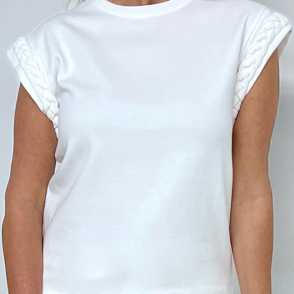 
                  
                    Ensley Braid Top (White)
                  
                