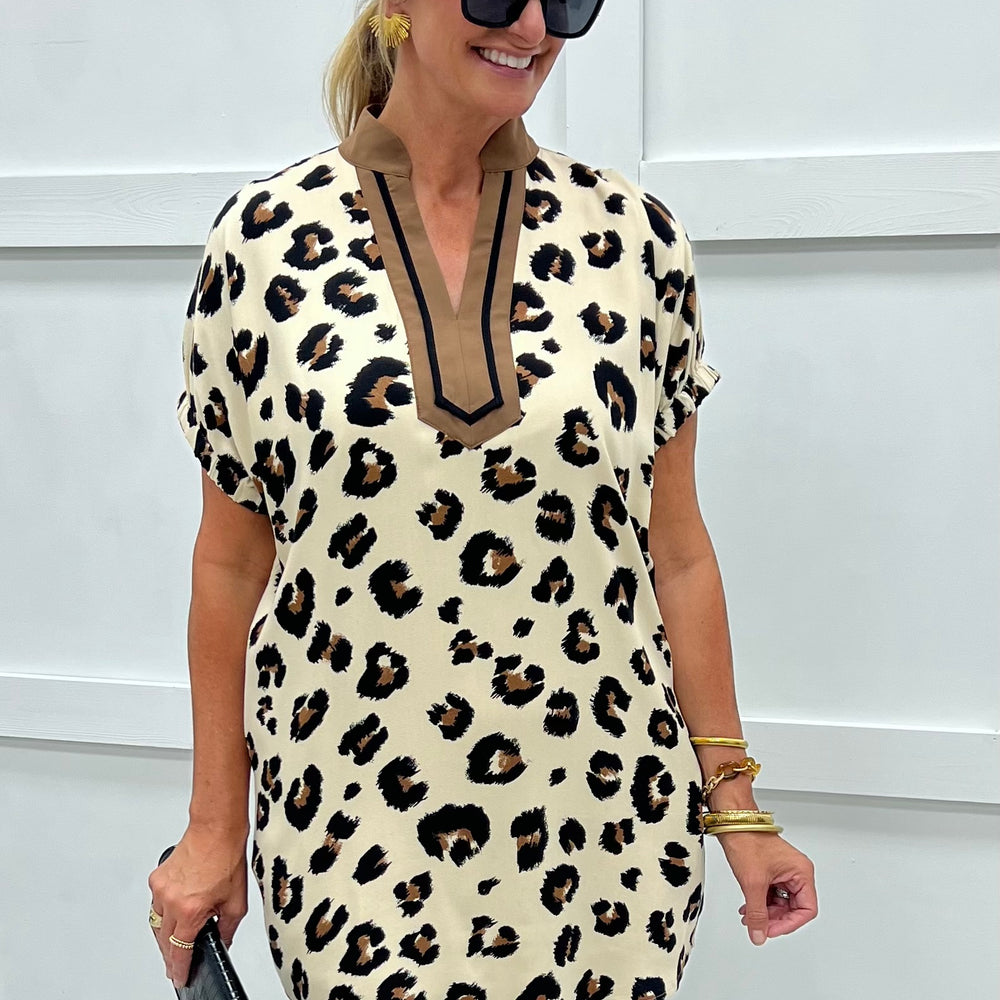 Wild Side Leopard Stripe Dress