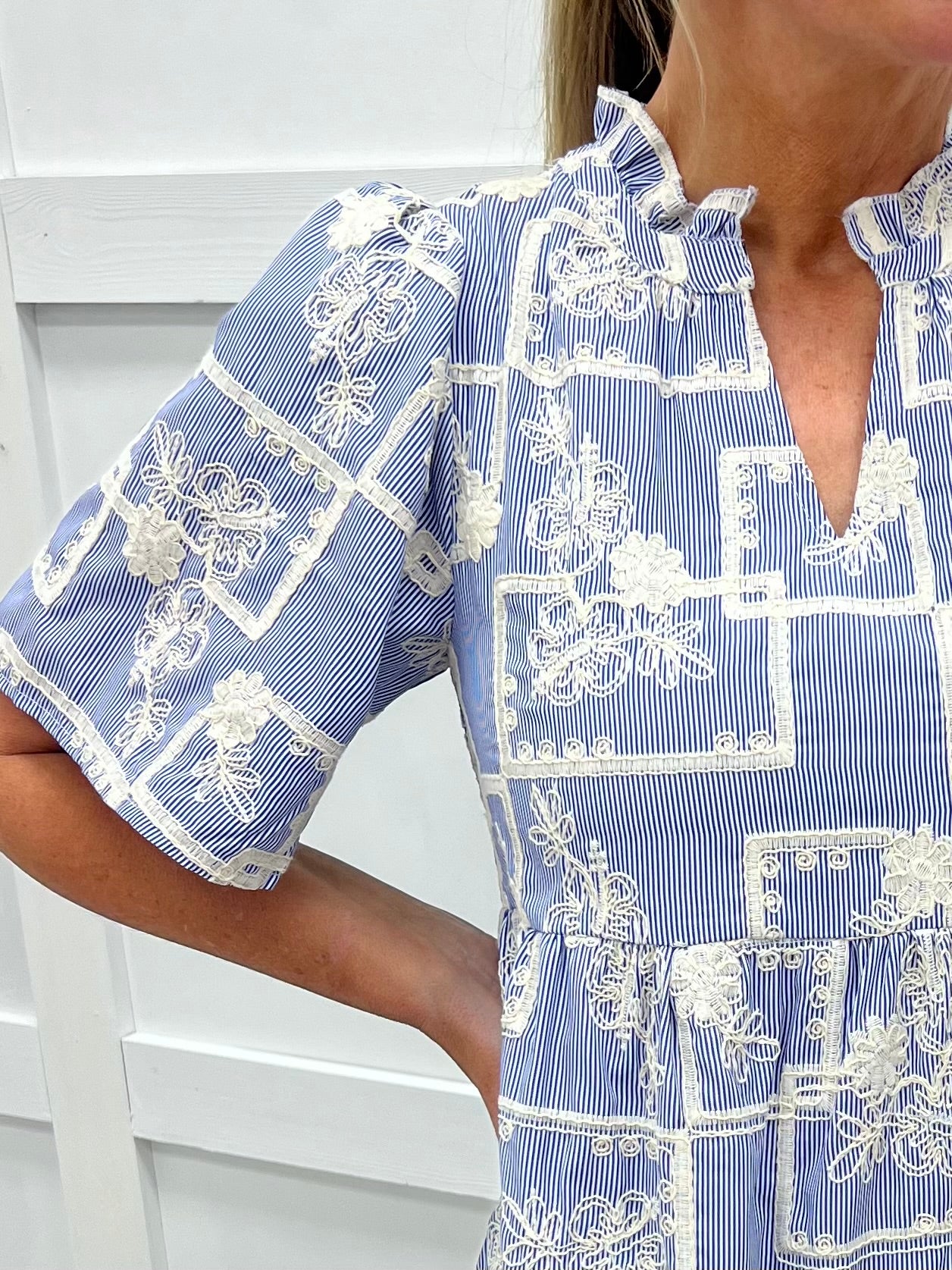 Heavenly Stripe + Tiered Dress