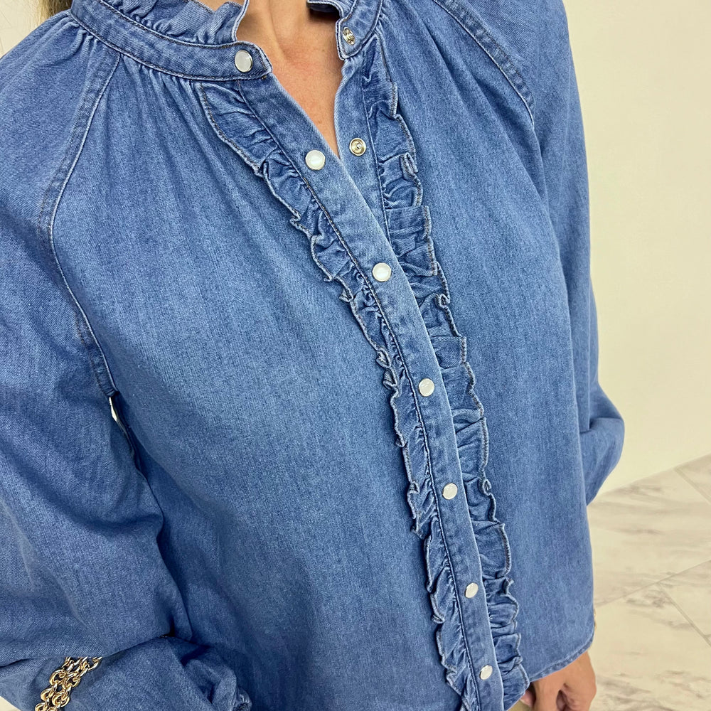 
                  
                    Dixie Denim Button Front Top
                  
                