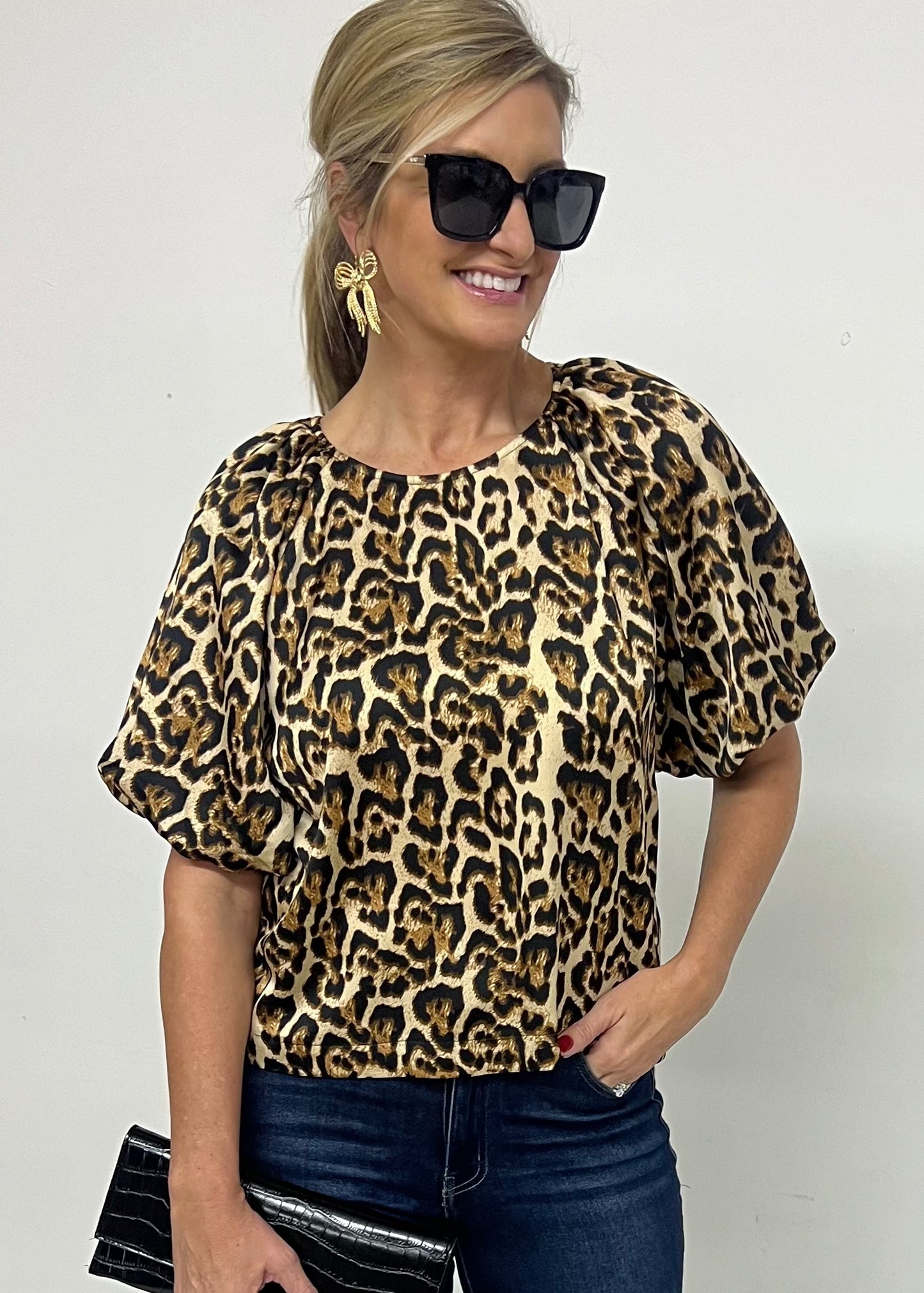 LuLu Leopard Top- FINAL SALE