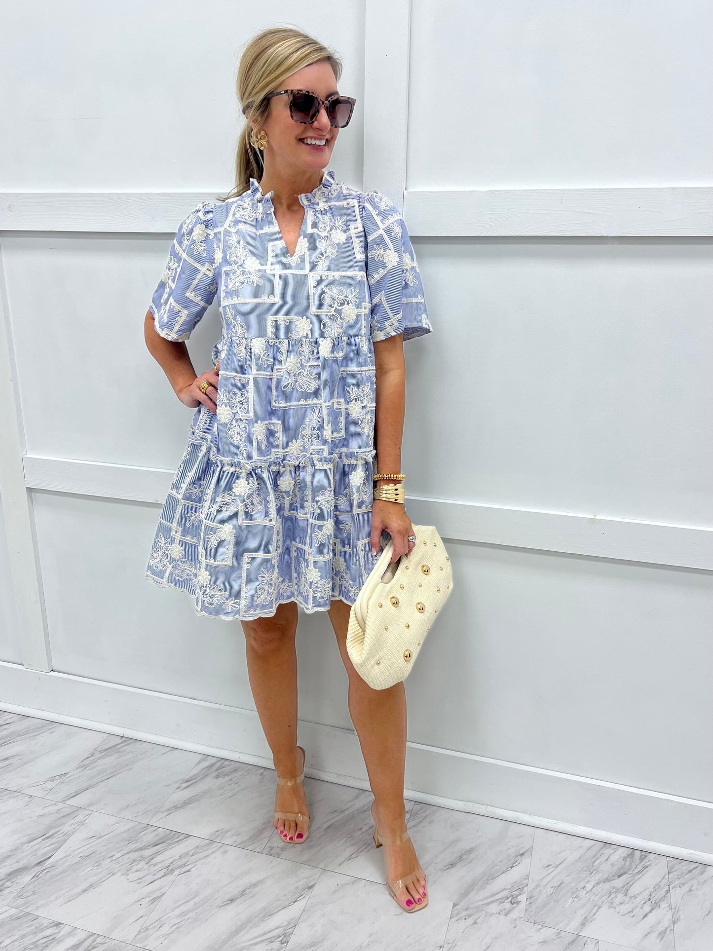 Heavenly Stripe + Tiered Dress