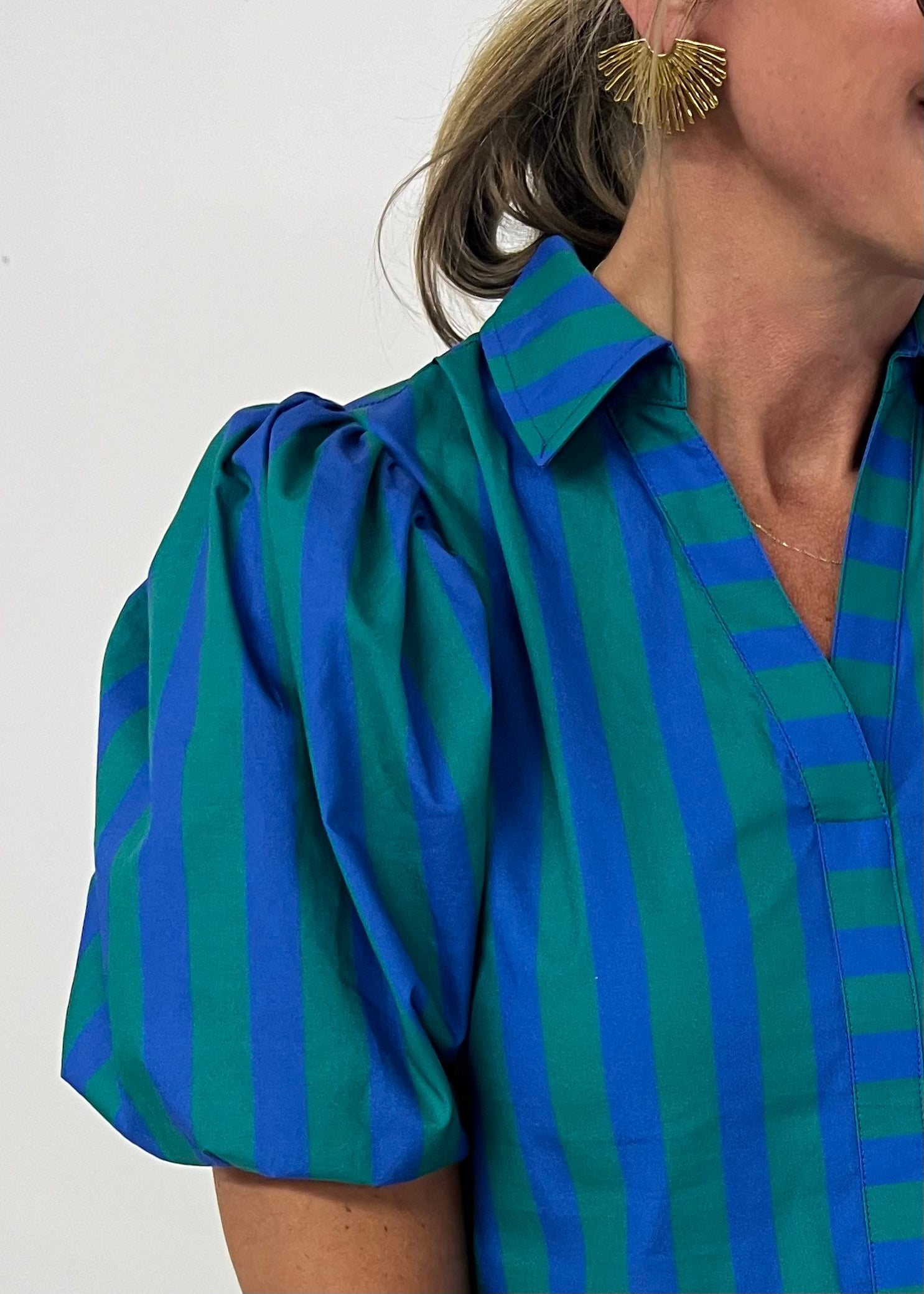 トップス Bluelea Silky jacquard balloon tops 99831cb9762cbaf86a16a810a9b01d