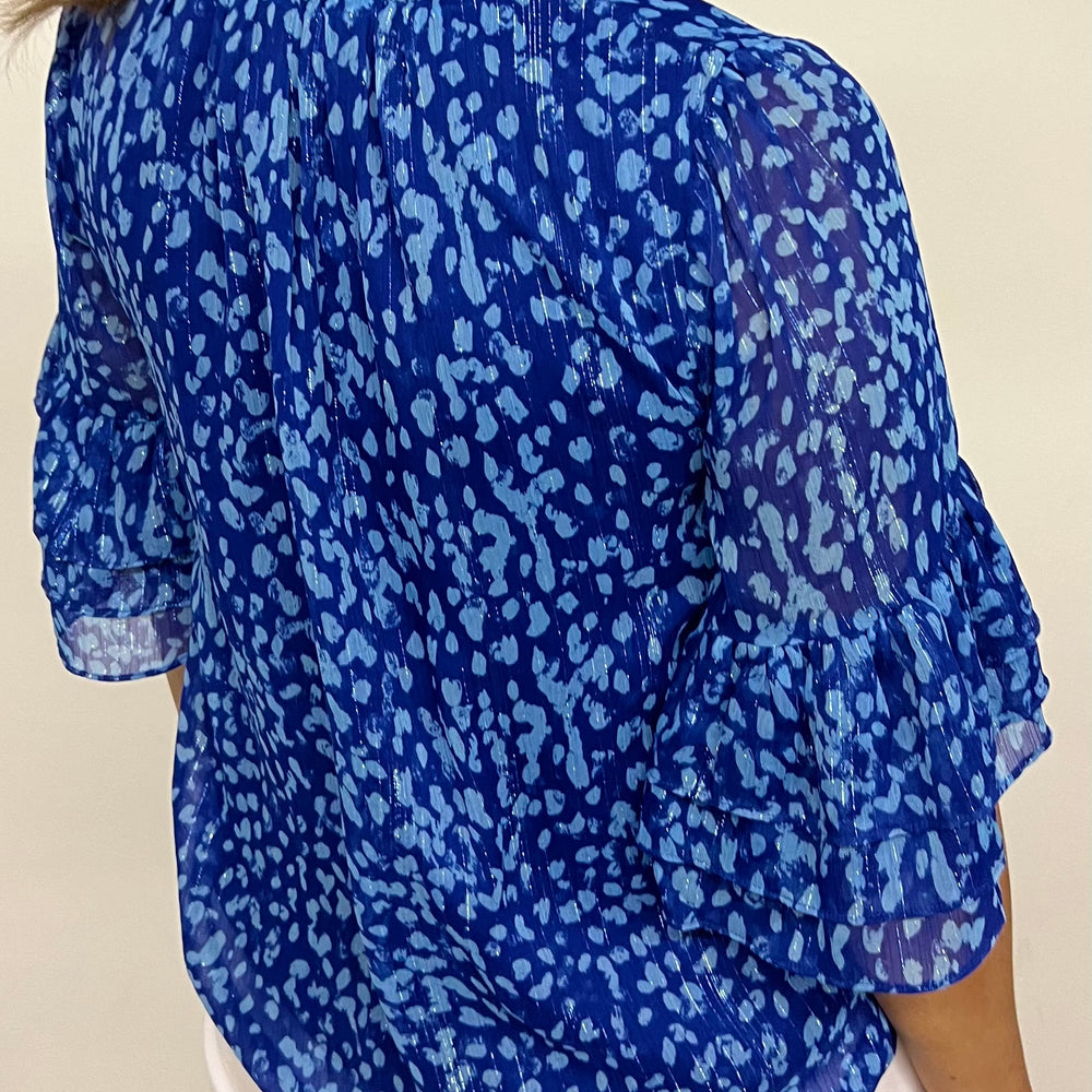 
                      
                        Blue Island Split Neck Top- FINAL SALE
                      
                    