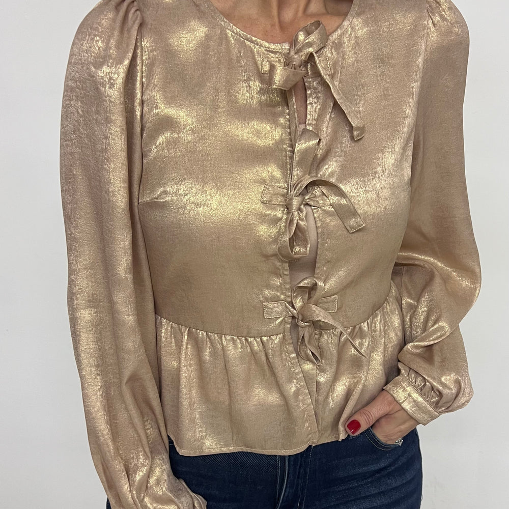 
                  
                    Socialite Chic Gold Top
                  
                