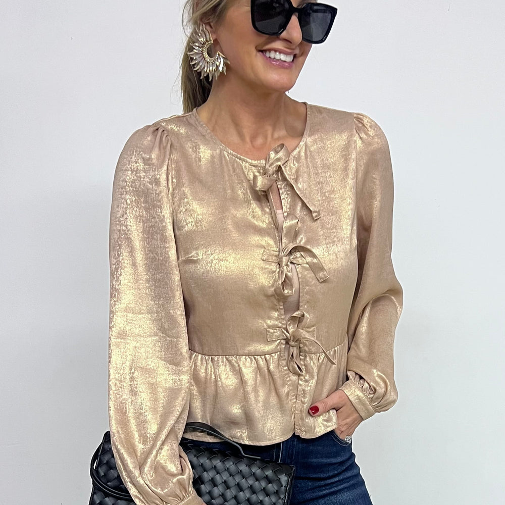 
                  
                    Socialite Chic Gold Top
                  
                