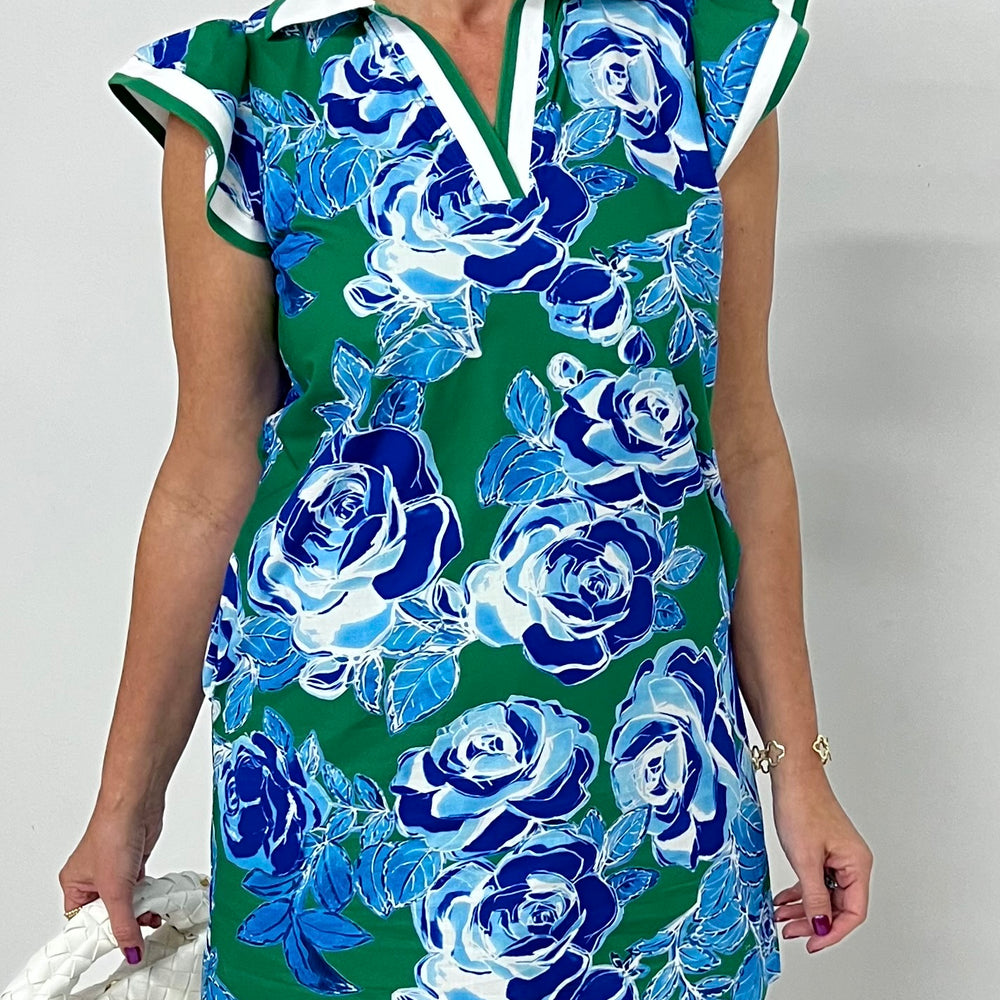 Addison Flower + Collar Dress