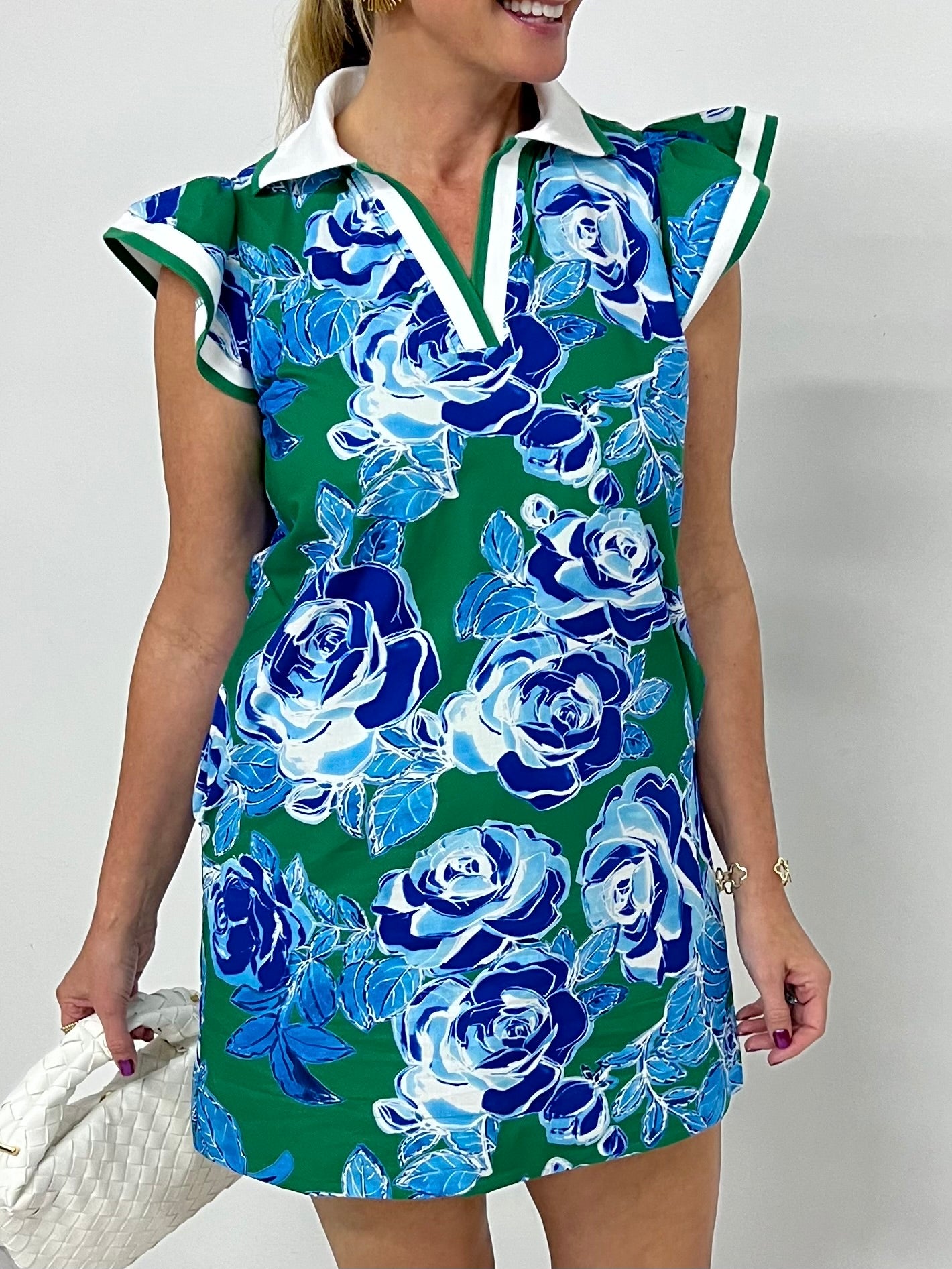 Addison Flower + Collar Dress