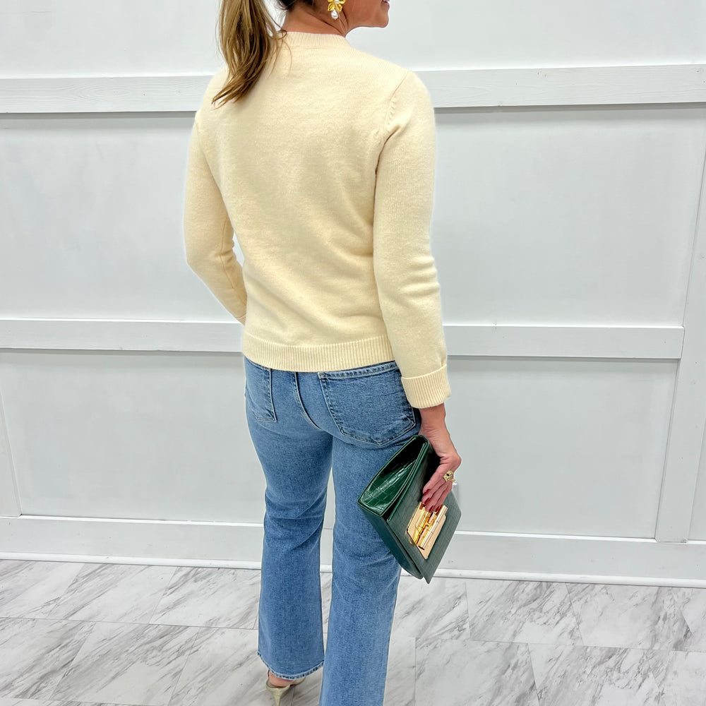 
                  
                    Season To Shine Bow Sweater (Cream)
                  
                