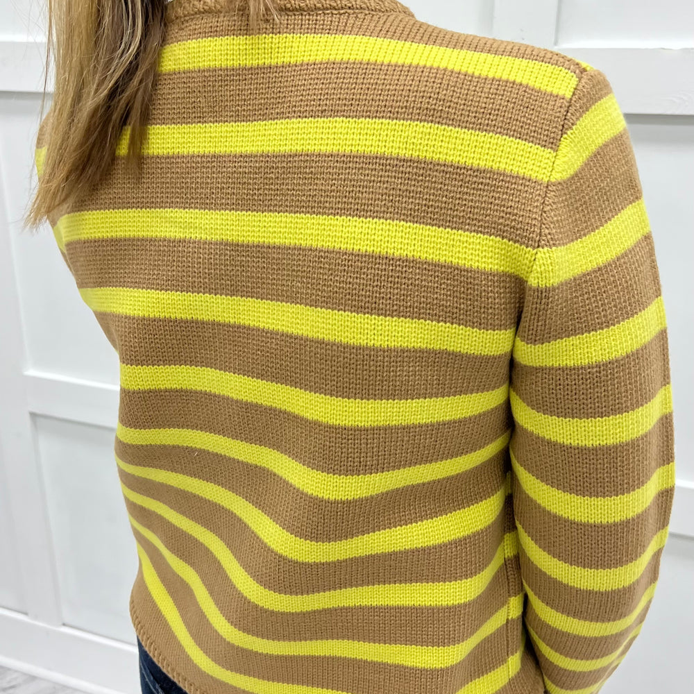 
                  
                    Regent Stripe Cardigan (Chartreuse)
                  
                
