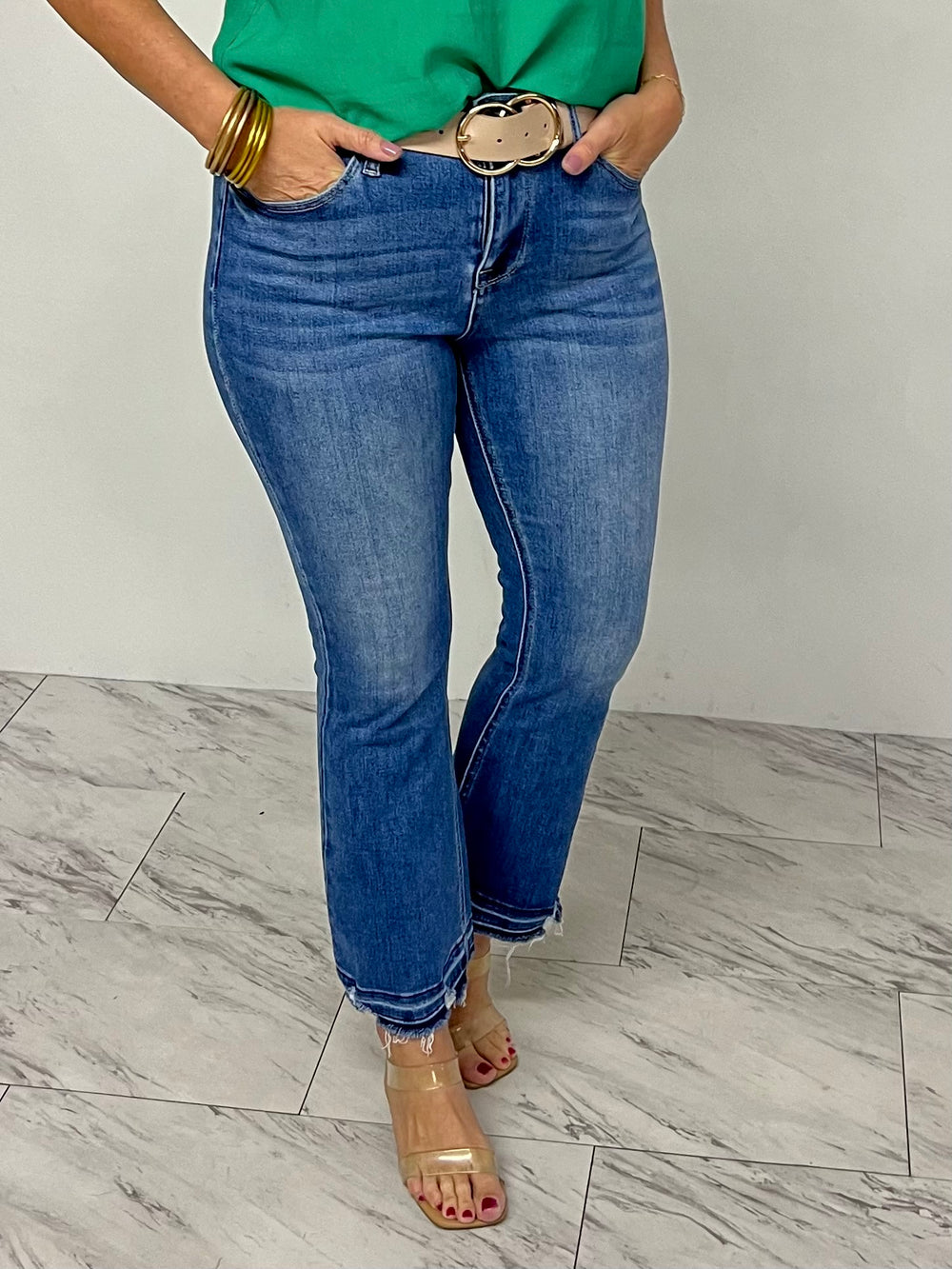 Aniston Crop Denim - FINAL SALE