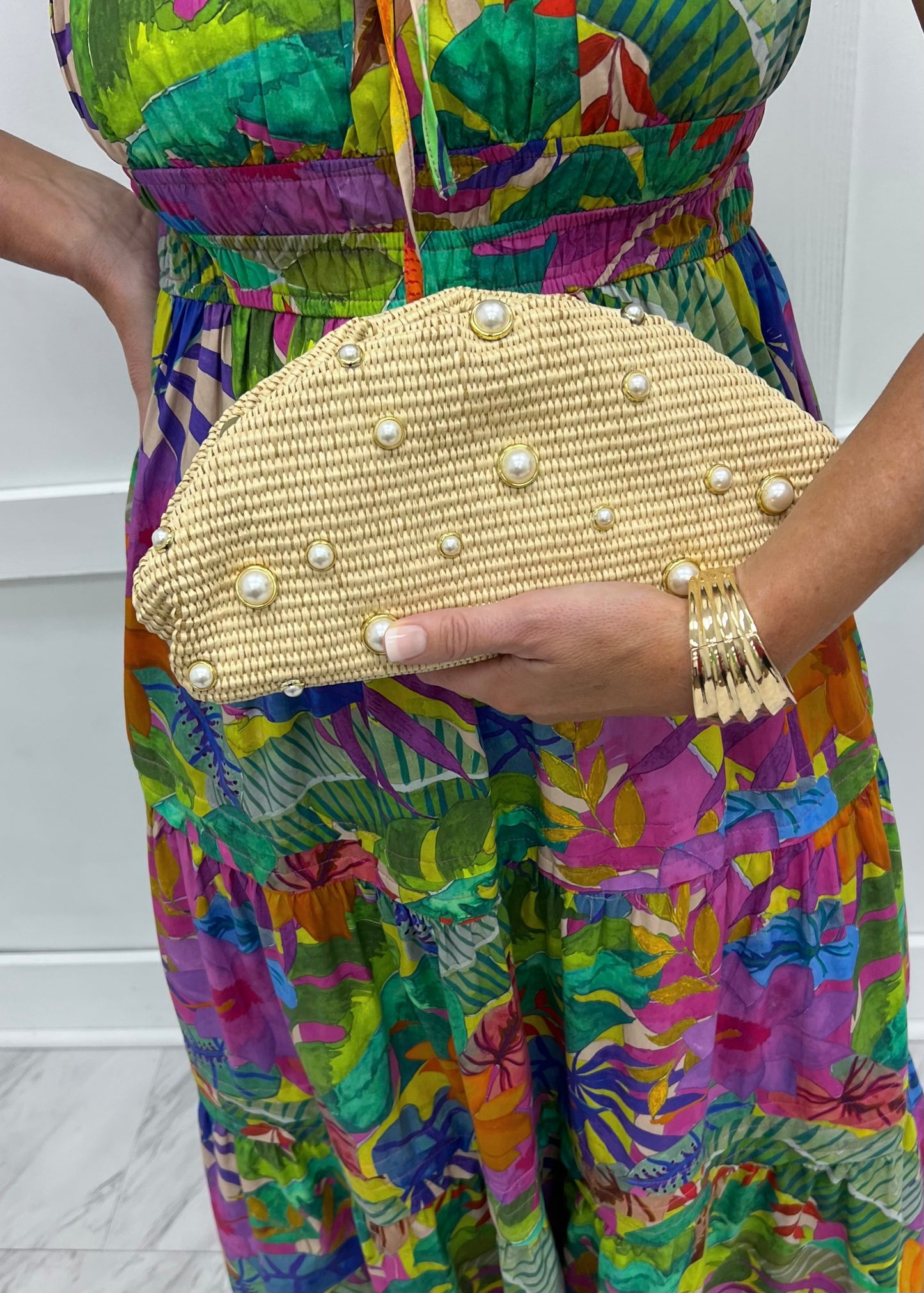 Pearls In Paradise Clutch