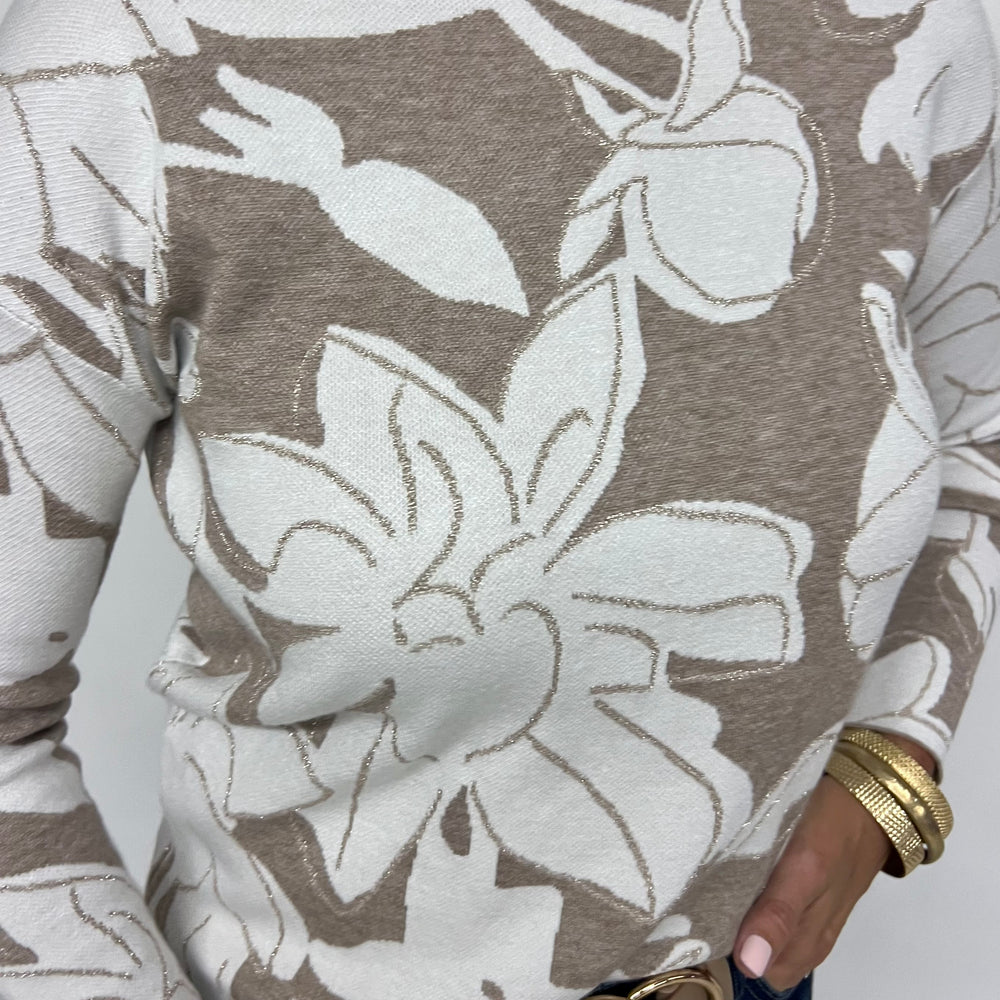 
                  
                    Shimmer Flower Sweater - FINAL SALE
                  
                