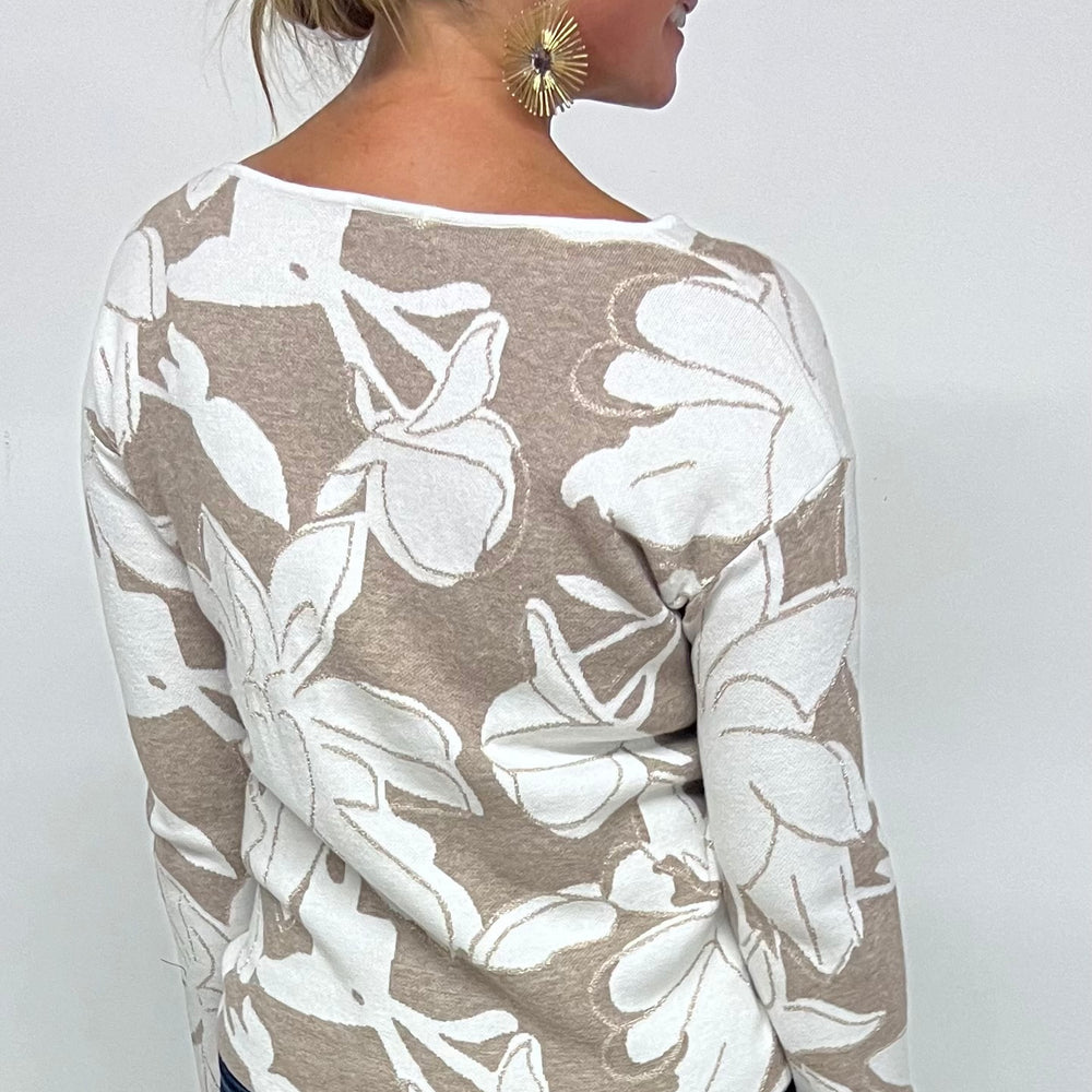 Shimmer Flower Sweater - FINAL SALE