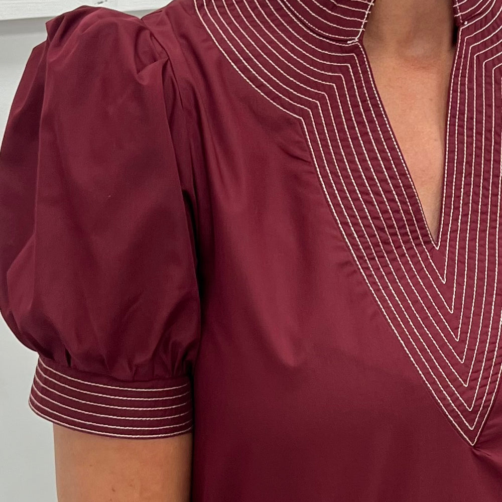 
                  
                    Beckett Stitch Dress (Burgundy)
                  
                