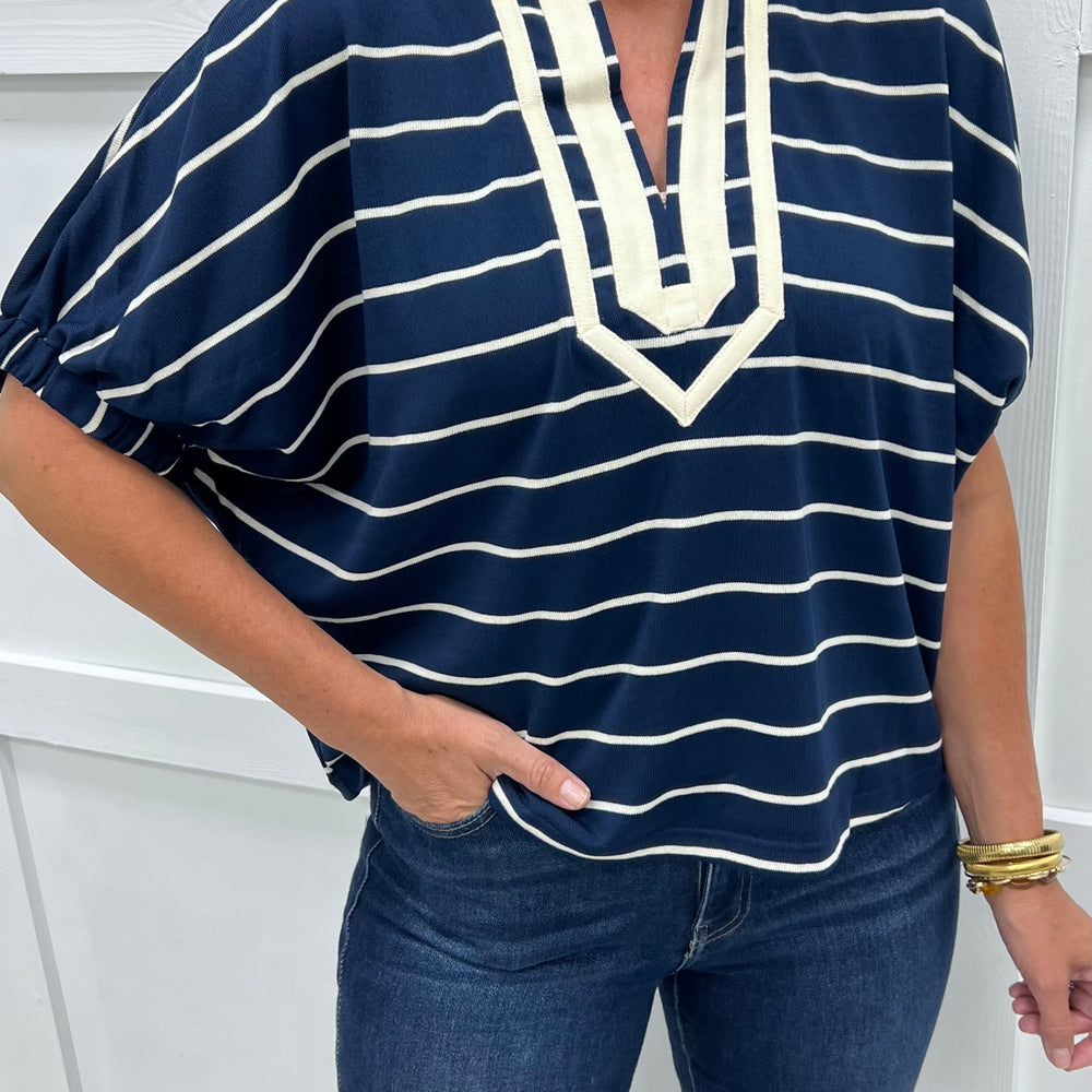 
                  
                    Midnight Lines Striped Top
                  
                