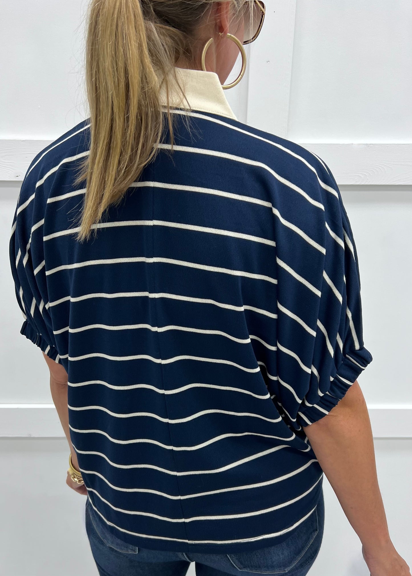 Midnight Lines Striped Top