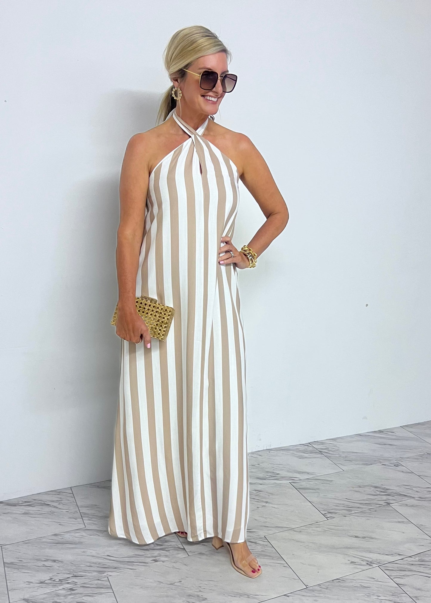 Milly Stripe Maxi Dress