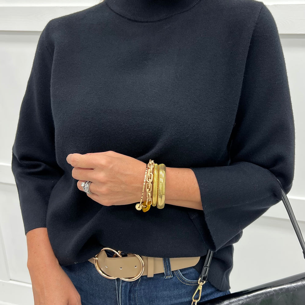 Eclipse Mock Neck Sweater