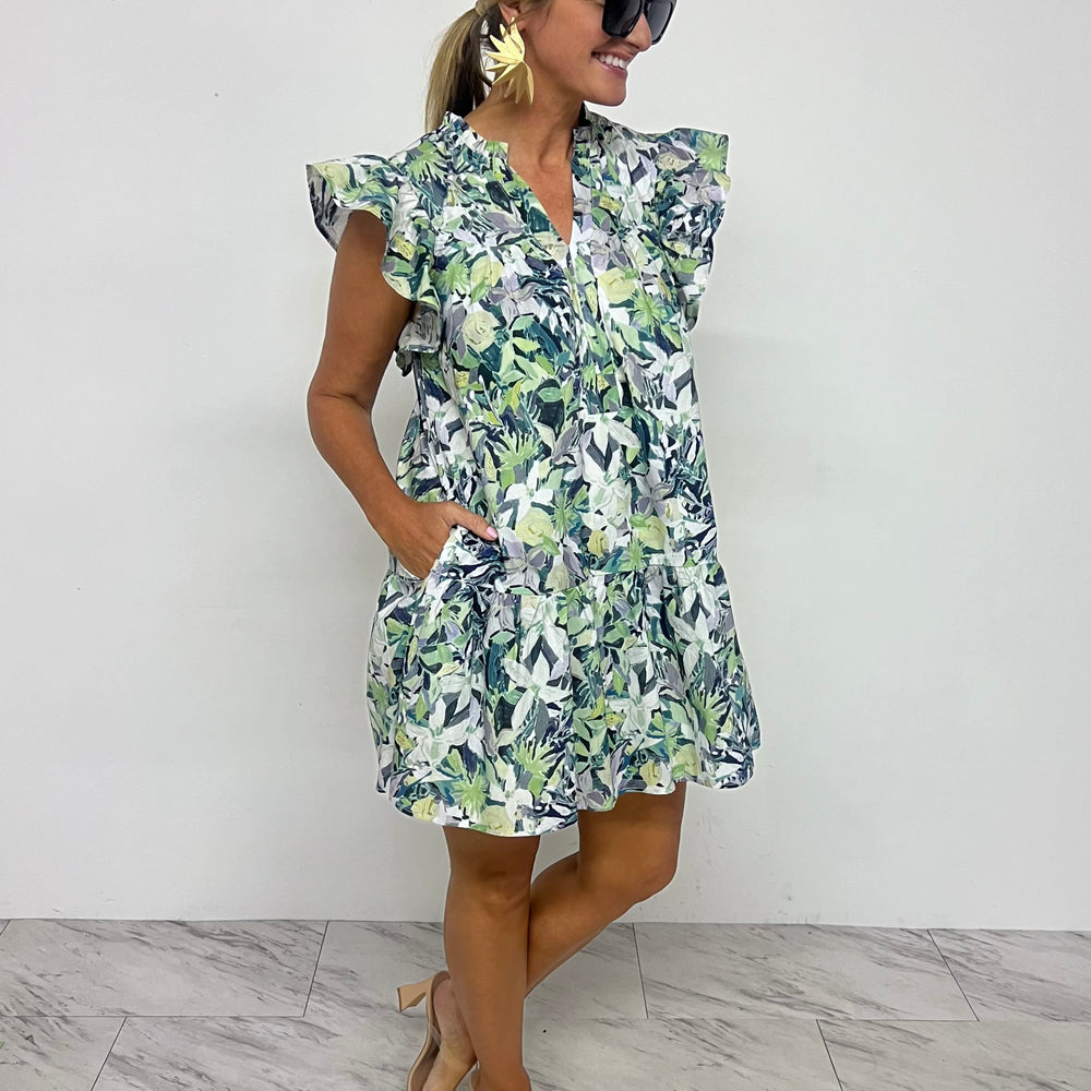 
                  
                    Garden Green Floral Dress
                  
                