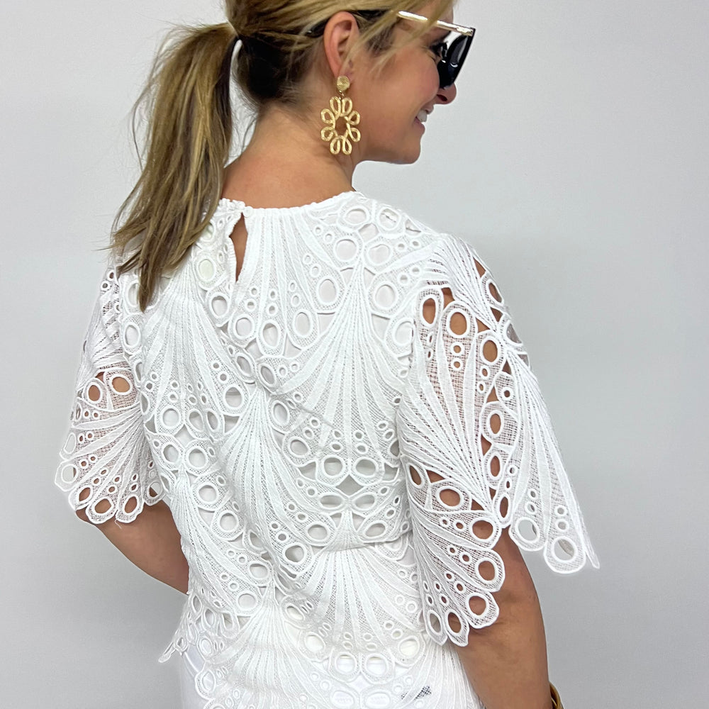 
                      
                        The Spencer Scallop Lace Top - FINAL SALE
                      
                    