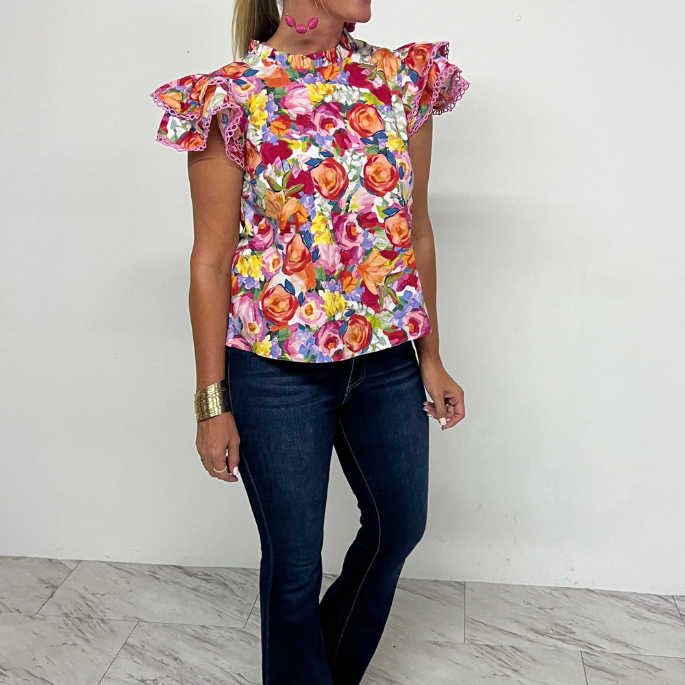 Trina Floral Print Top