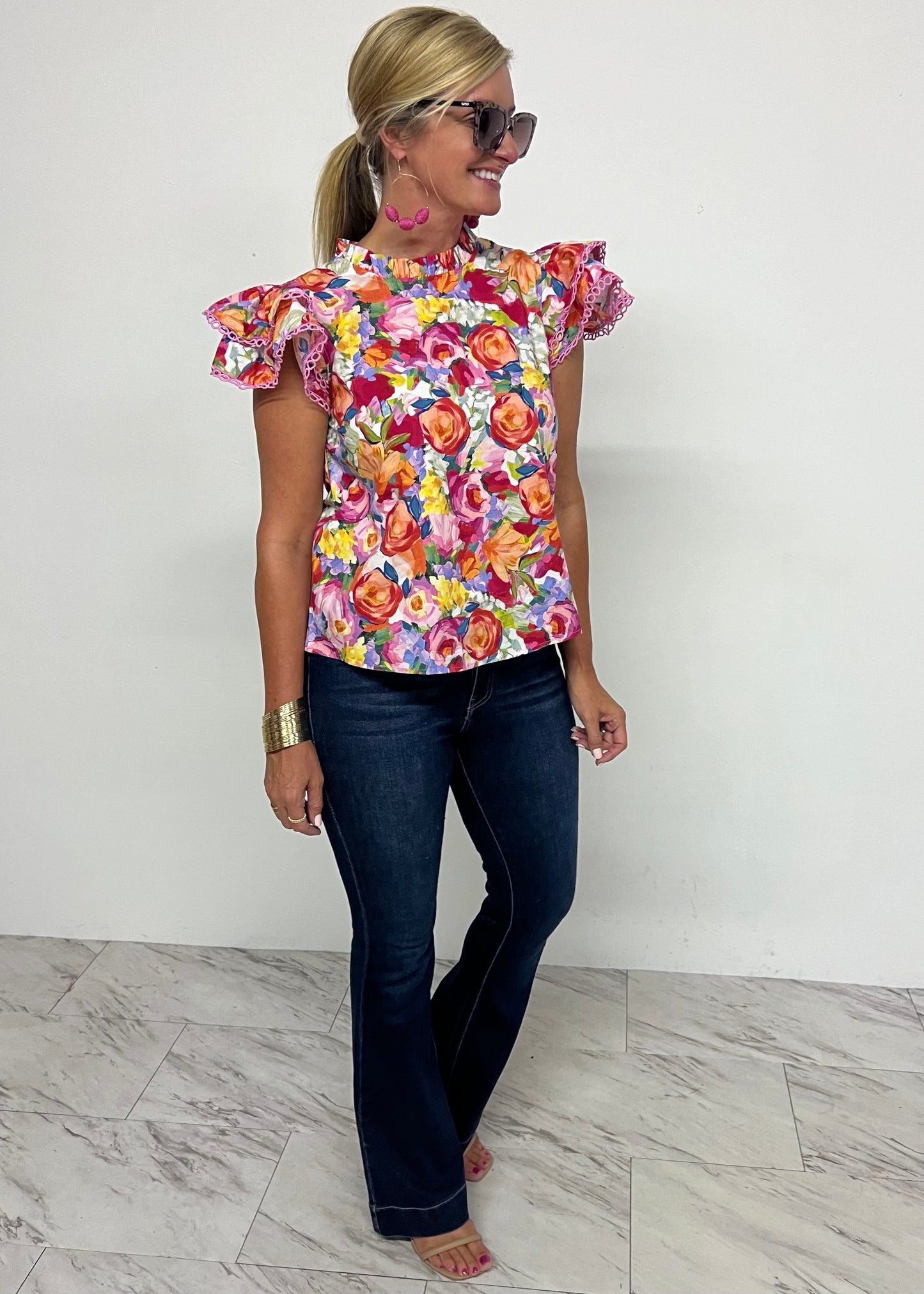 Trina Floral Print Top