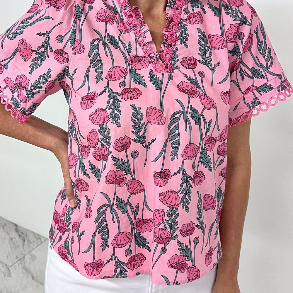 
                  
                    Lilly Pink Flower Top
                  
                